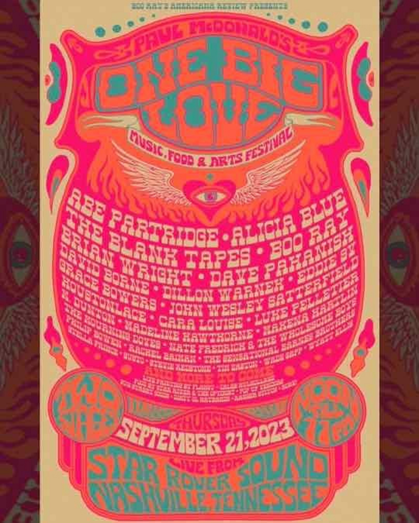 Paul McDonald's One Big Love Festival announces Sept 21 lineup