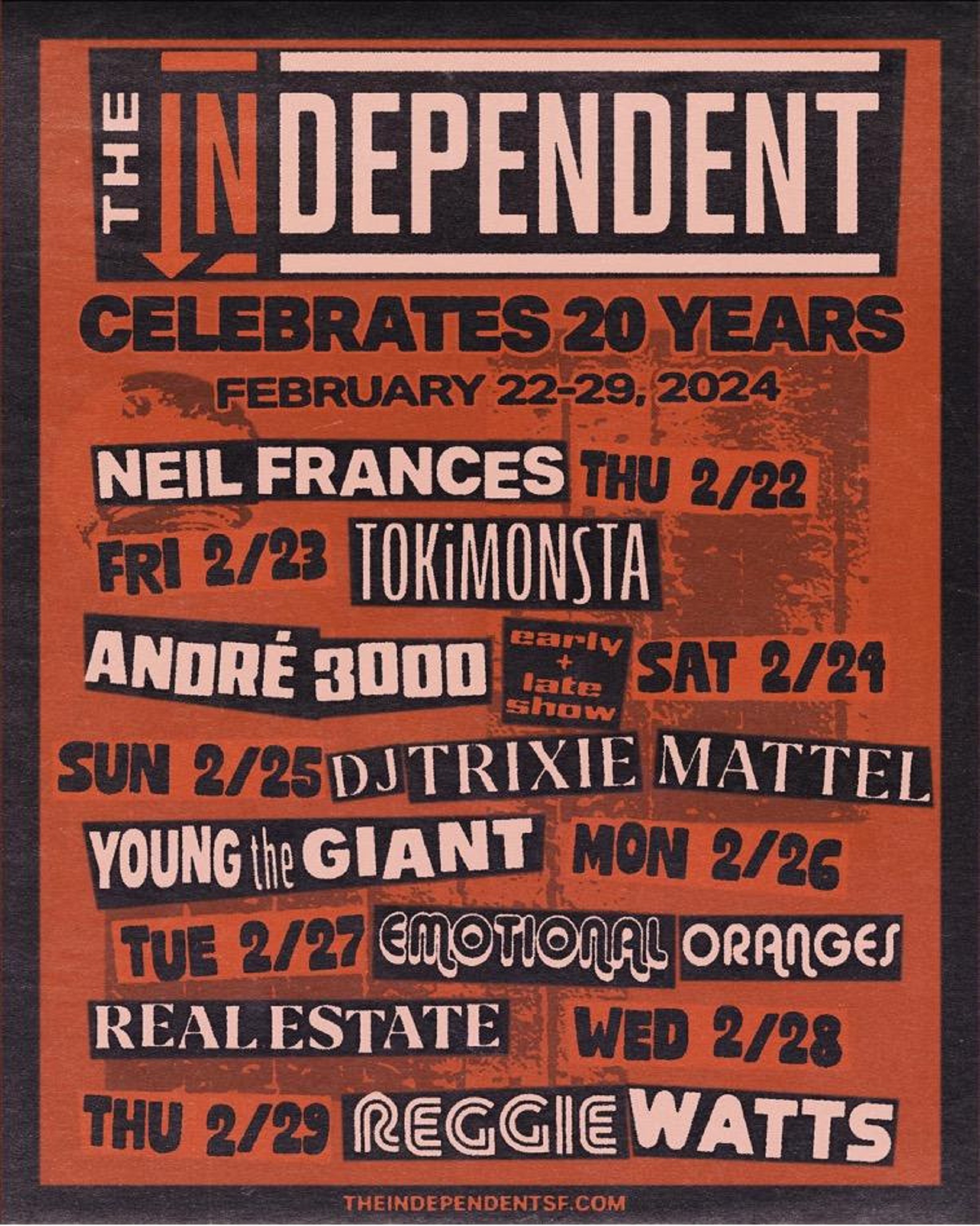 San Francisco’s The Independent To Celebrate 20th Anniversary w NEIL ...