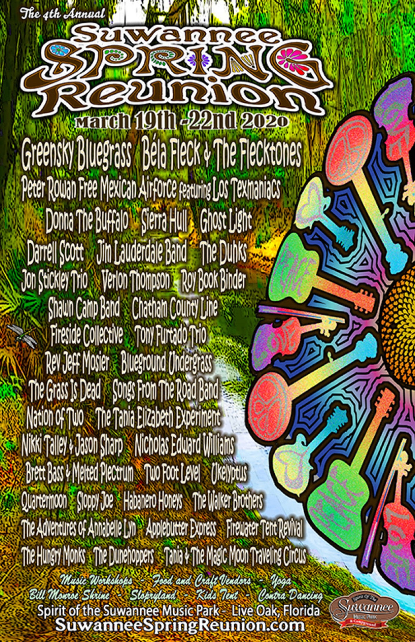 Suwannee Spring Reunion Announces 2020 Schedule Grateful Web