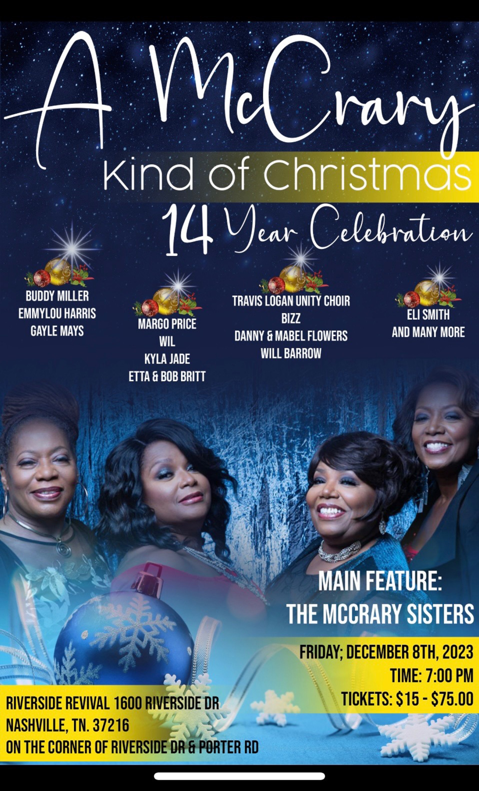 The McCrary Sisters announce their 14th annual A McCrary Kind of ...