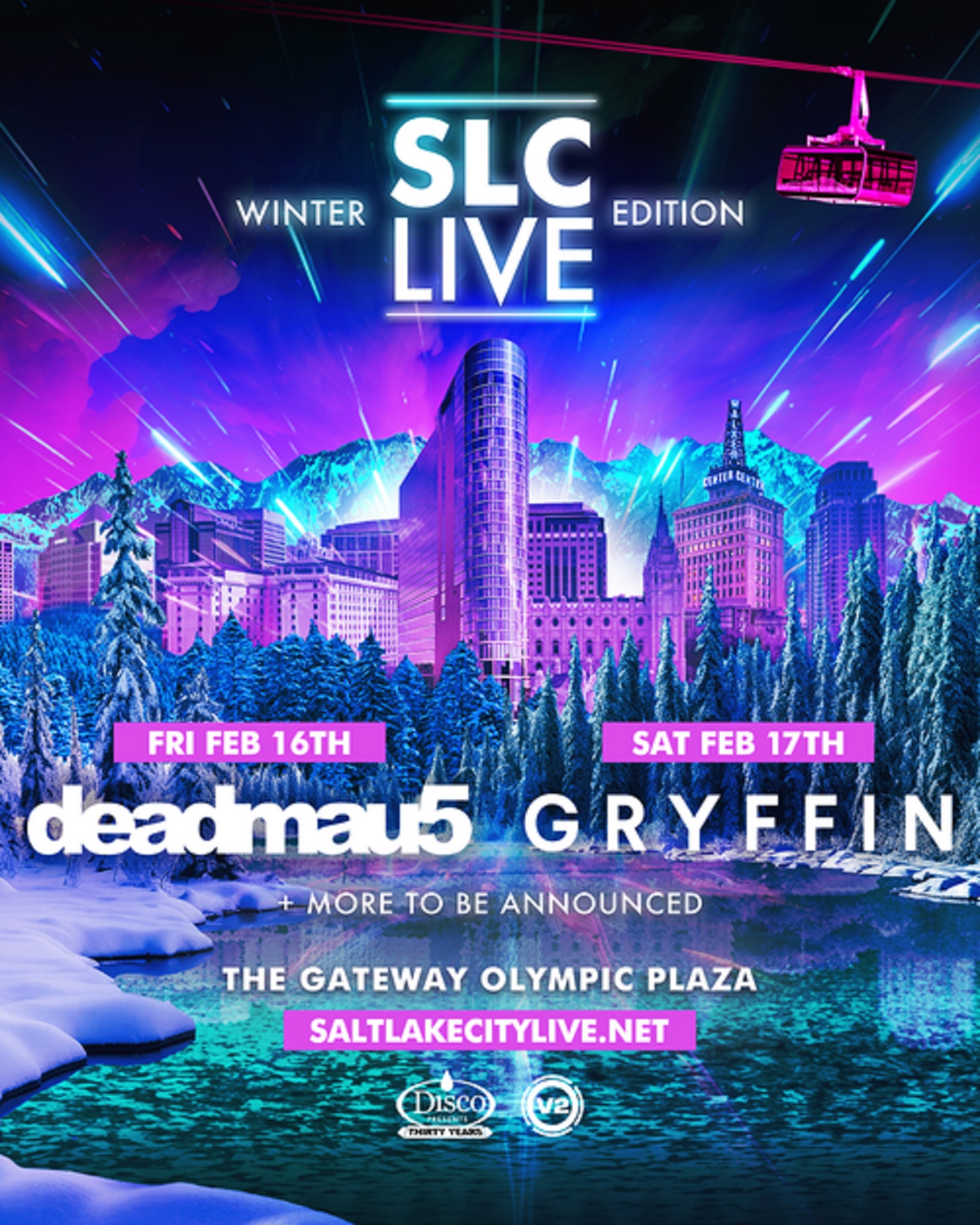SLC Live 2024 ft. Deadmau5, Gryffin + More February 16 & 17 Grateful Web