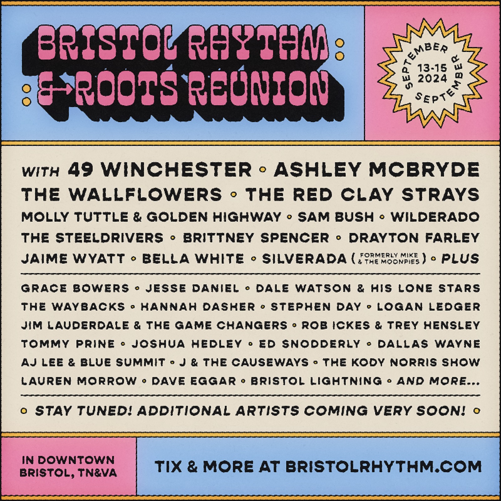 Bristol Rhythm & Roots Reunion Reveals Initial 2024 Lineup | Grateful Web