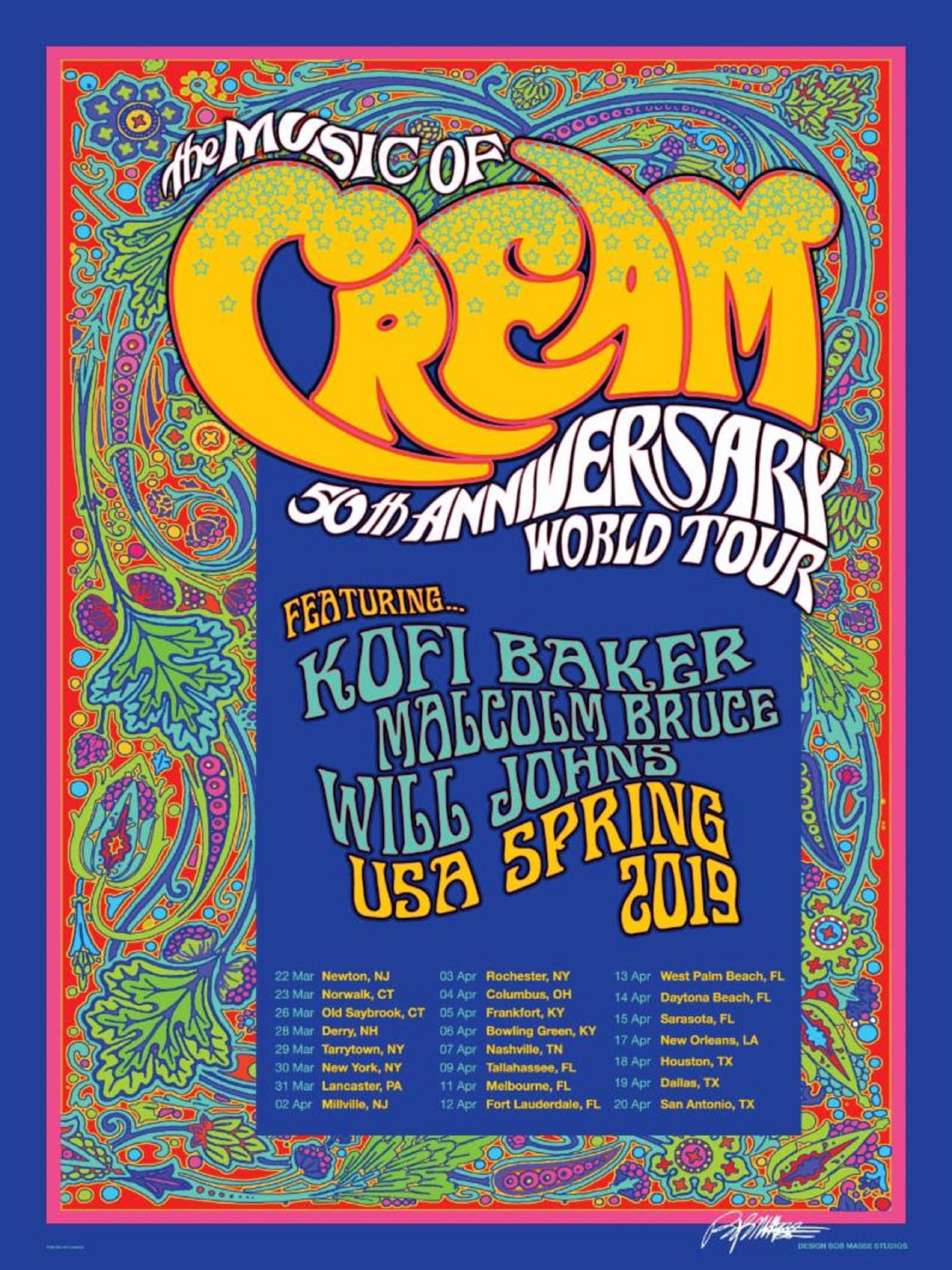 THE MUSIC OF CREAM 50th Anniversary World Tour Returns To The U.S