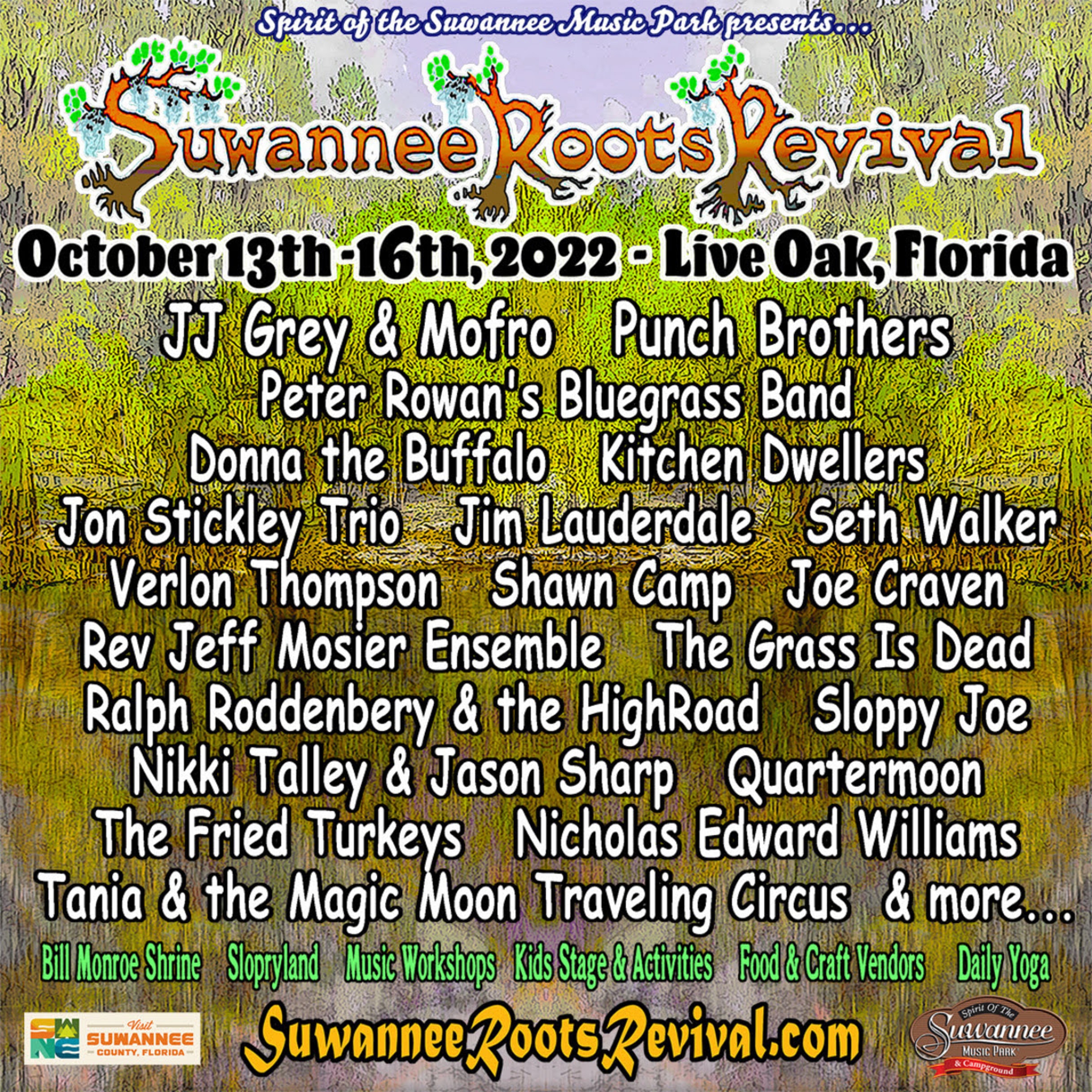 Suwannee Roots Revival Oct 1316 w/ JJ Grey & Mofro, Punch Brothers