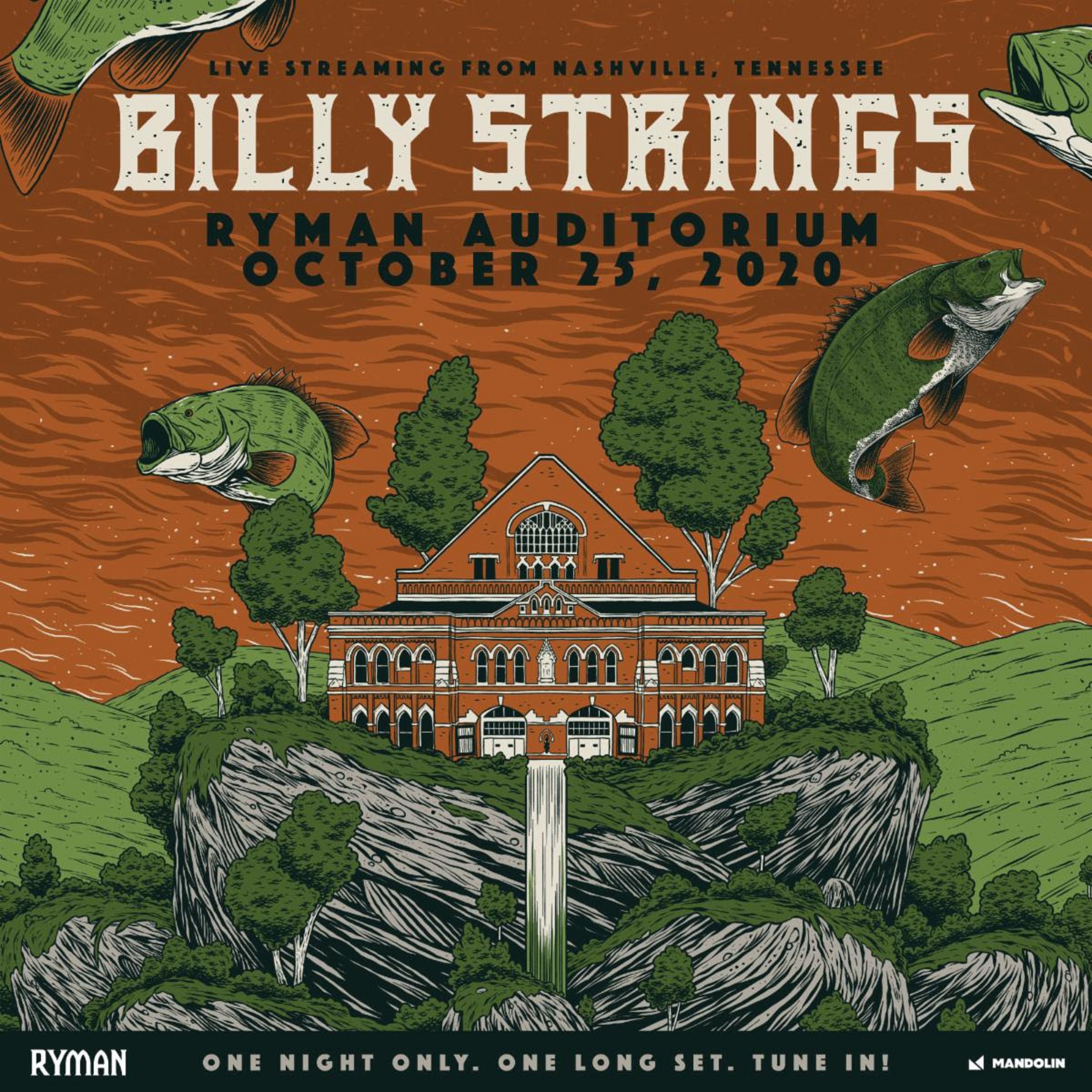 Billy Strings announces live stream performance from Nashville's Ryman