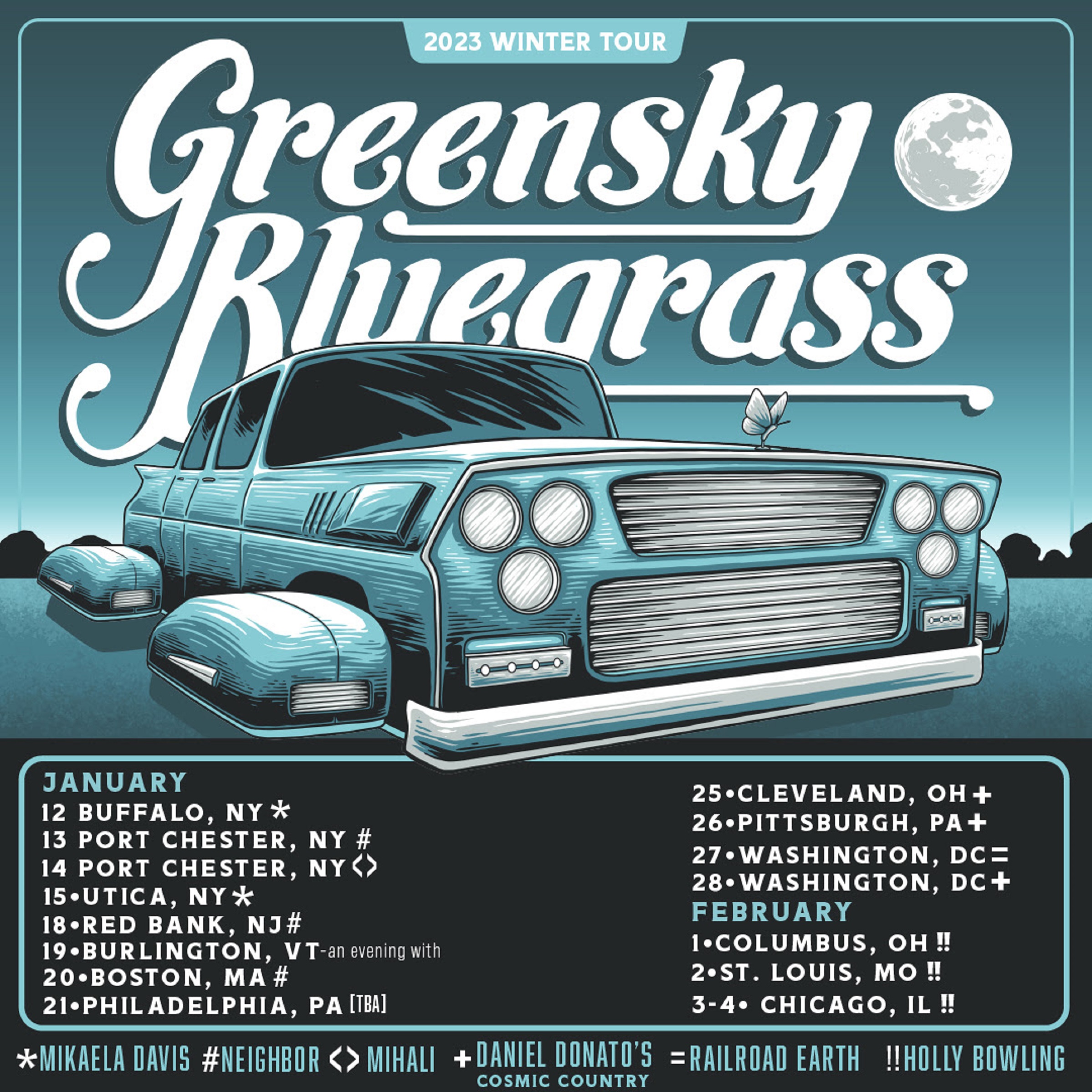 Greensky Bluegrass Announce Winter Tour 2023 Support Grateful Web