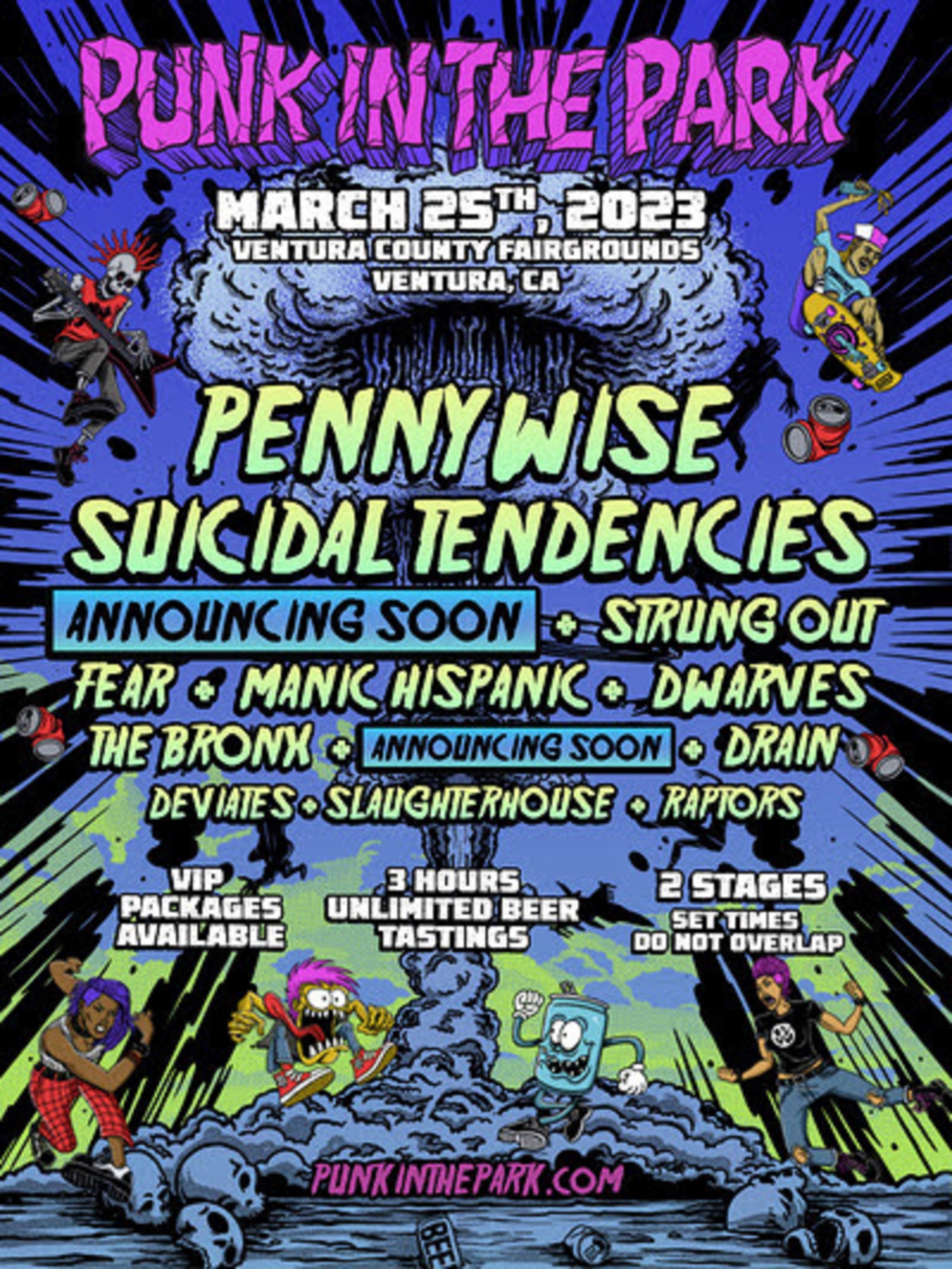 Punk In The Park Ventura Pennywise, Suicidal Tendencies, Strung Out