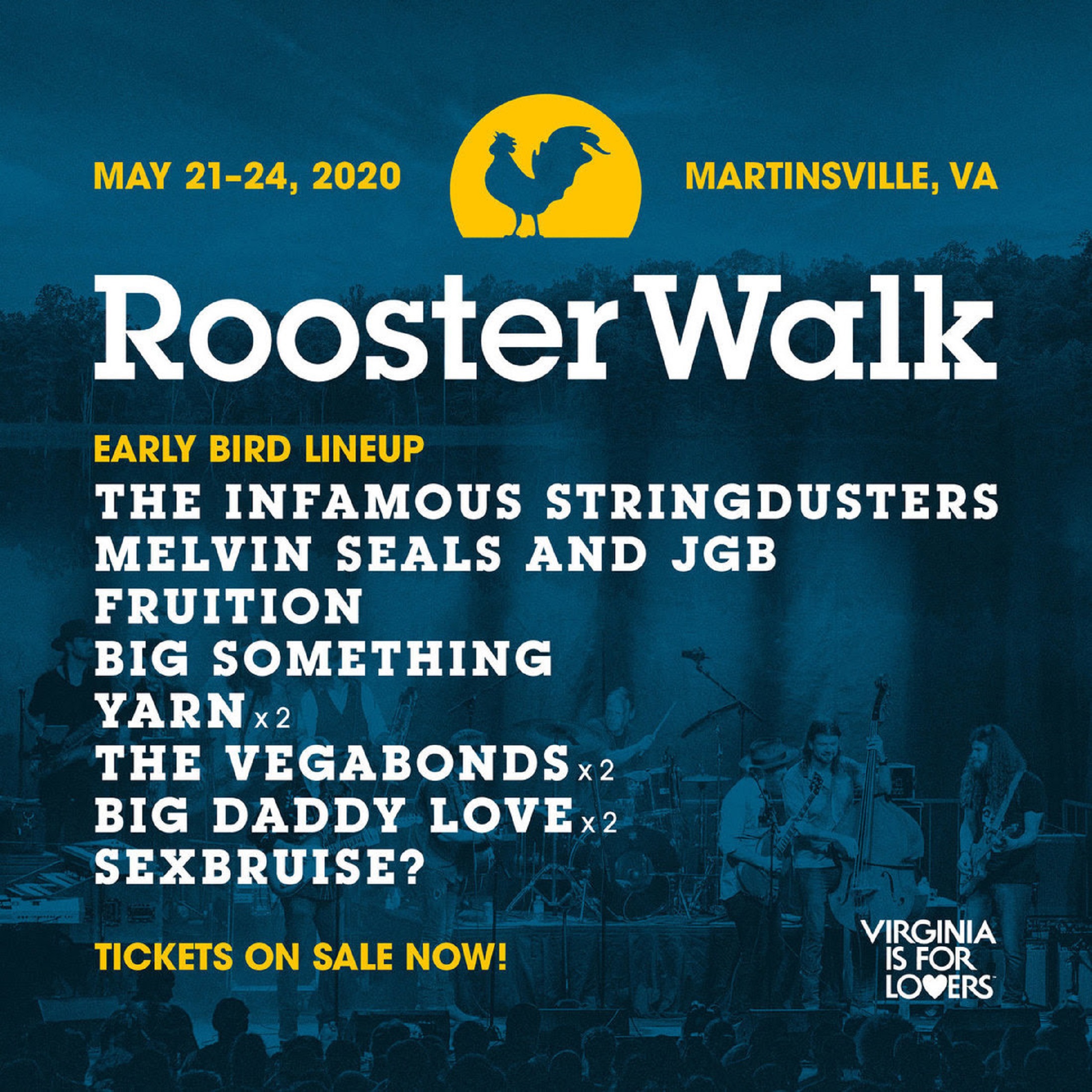 Infamous Stringdusters + Melvin Seals + Fruition top early Rooster Walk