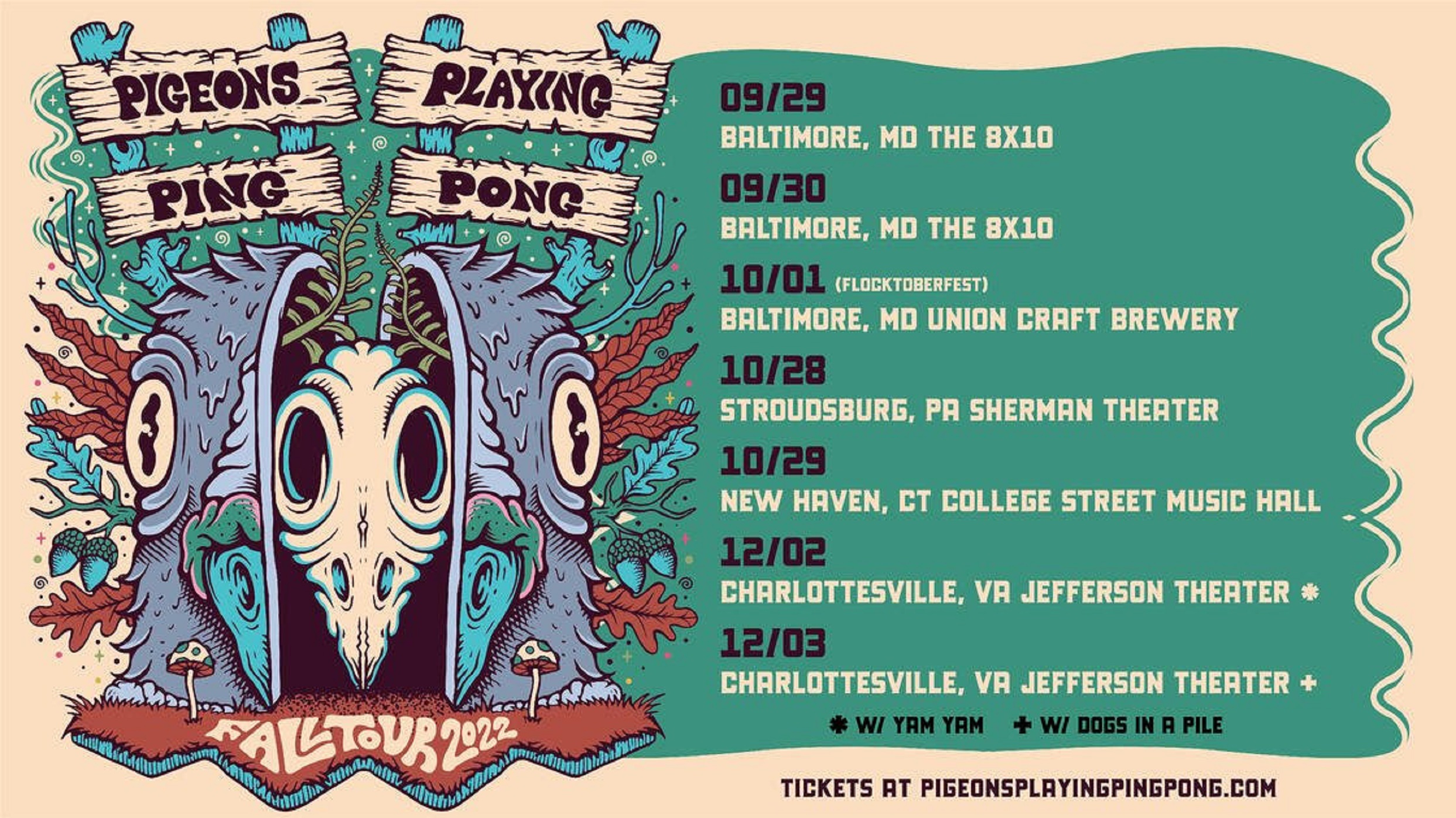 PIGEONS PLAYING PING PONG ANNOUNCES FALL 2022 TOUR DATES | Grateful Web