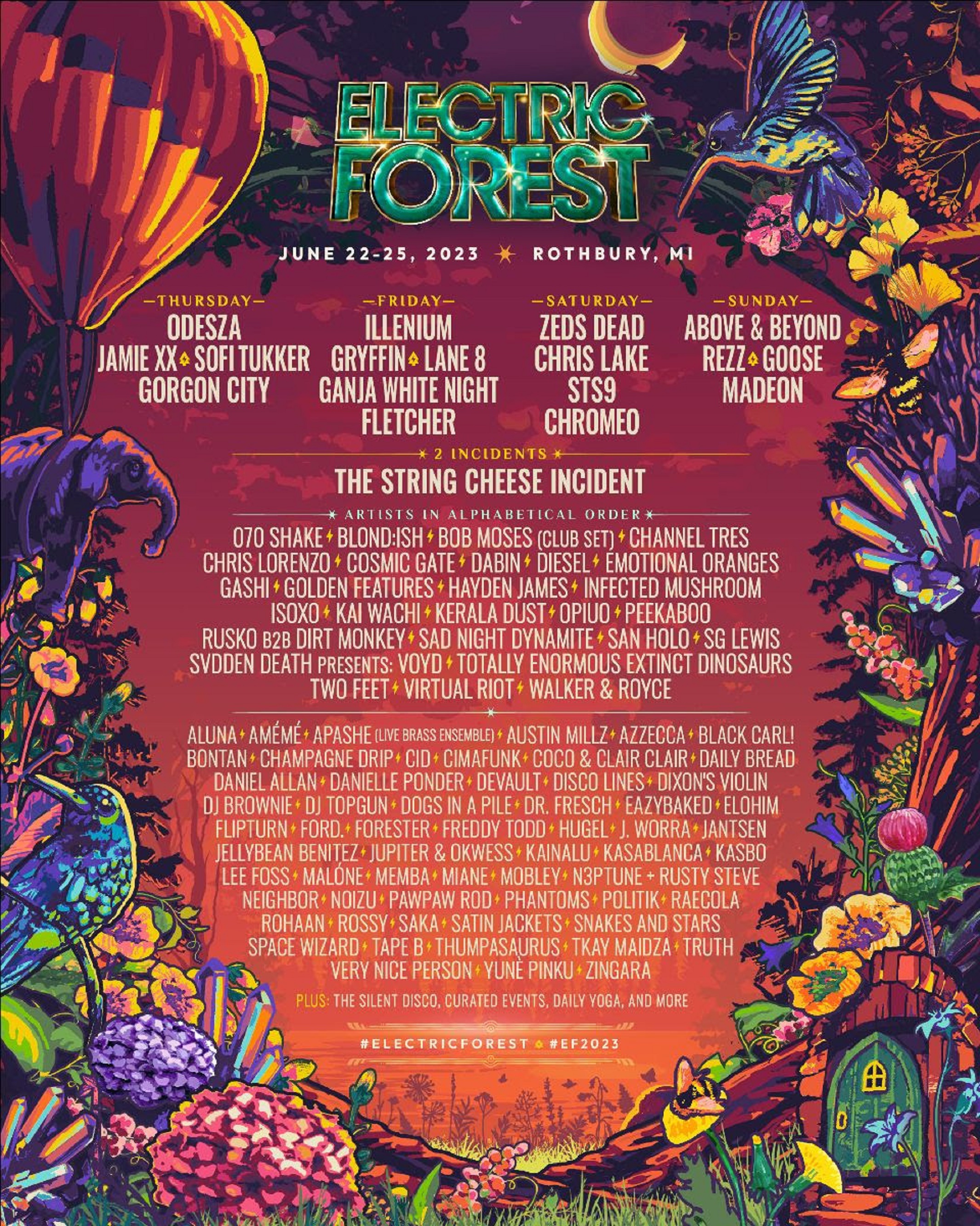 Electric Forest Announces 2023 Initial Lineup Grateful Web