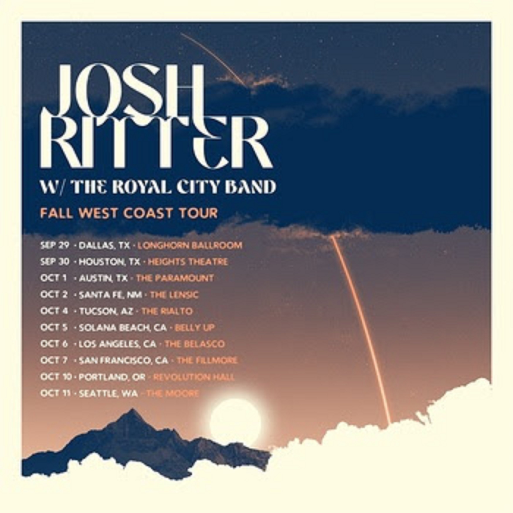josh ritter tour 2023