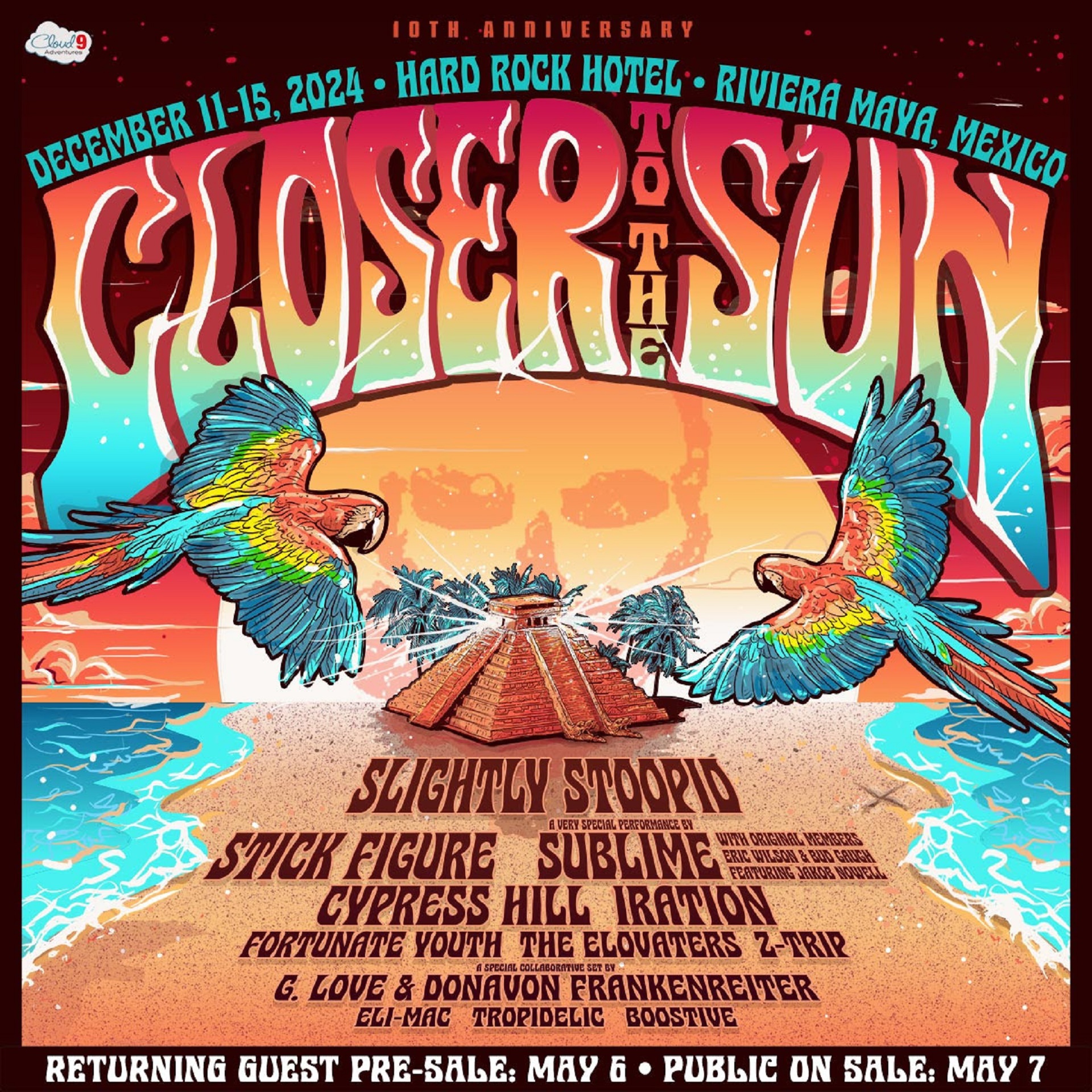 Slightly Stoopid Announces 'Closer To The Sun' 10th Anniversary Mexico Vacation