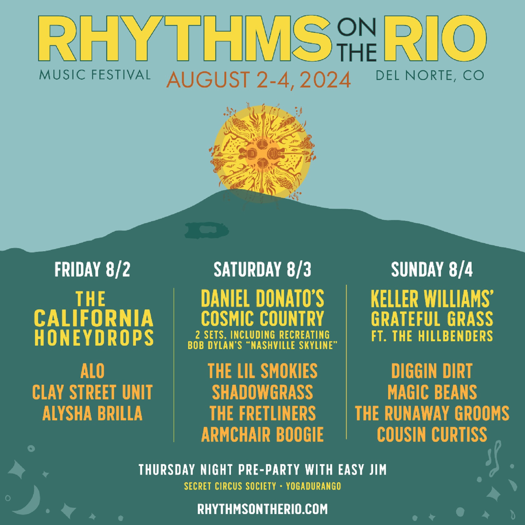 Rhythms on the Rio Music Festival Announces Daily Lineups