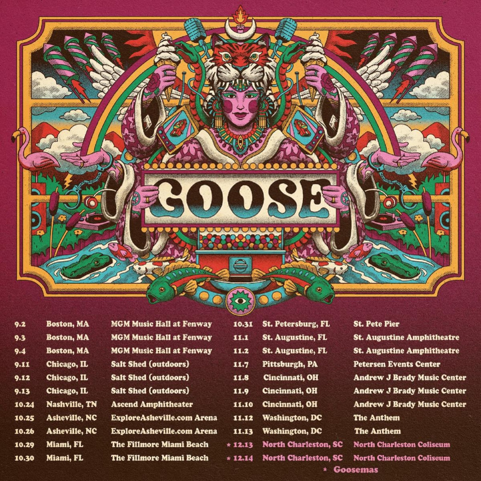 Goose Unveil Goosemas 2024 and Additional Fall Dates