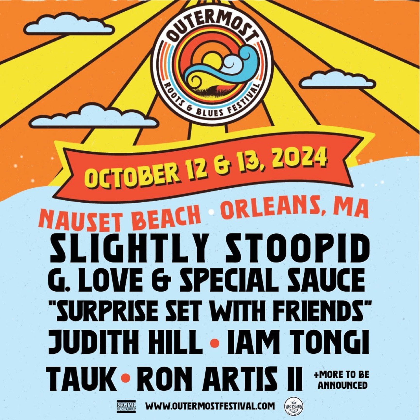 Outermost Roots & Blues Festival Returns to Orleans, Massachusetts With an Expanded 2-Day Festival October 12-13 at Nauset Beach