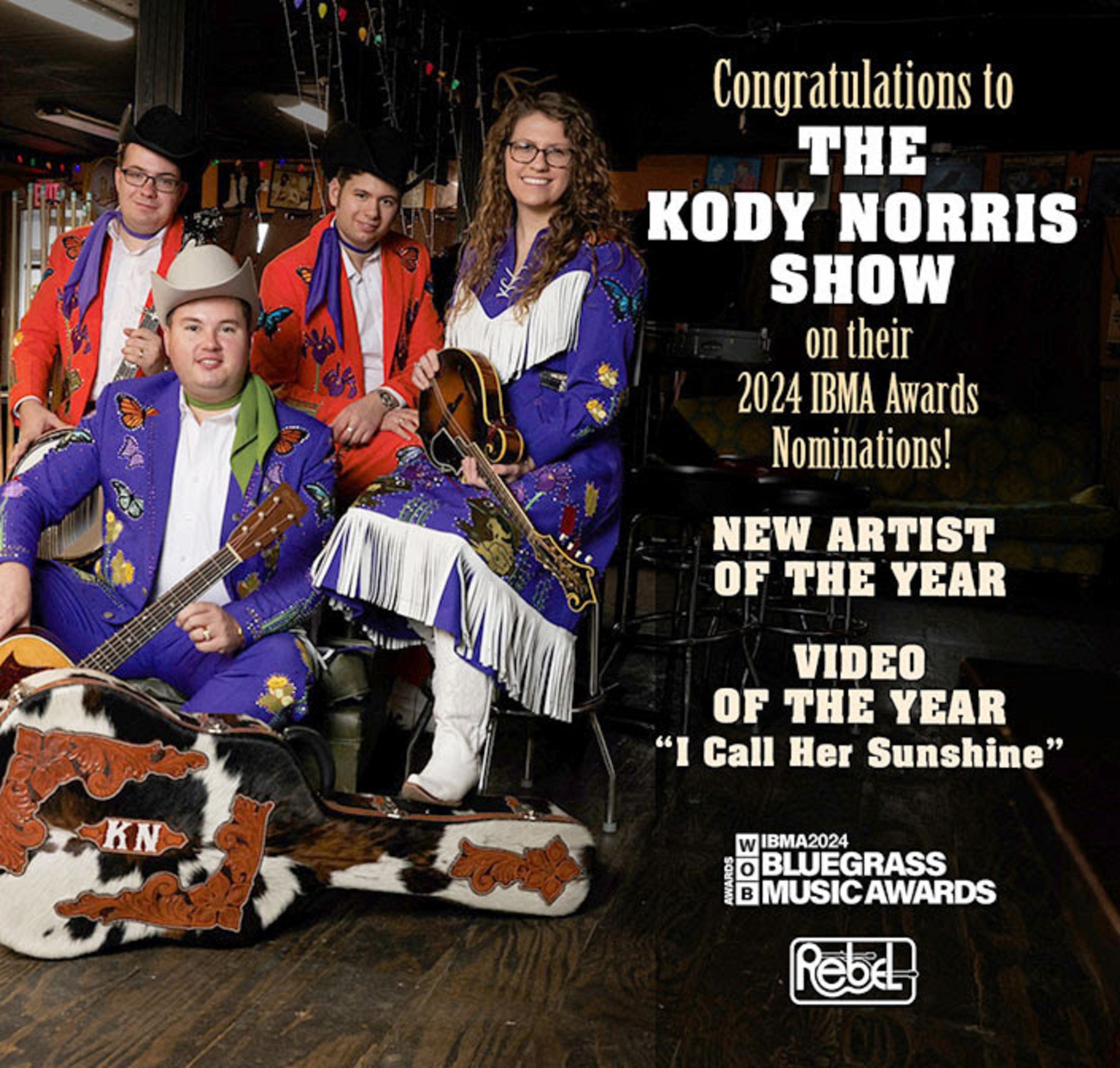 The Kody Norris Show Nominated For Two 2024 IBMA Awards