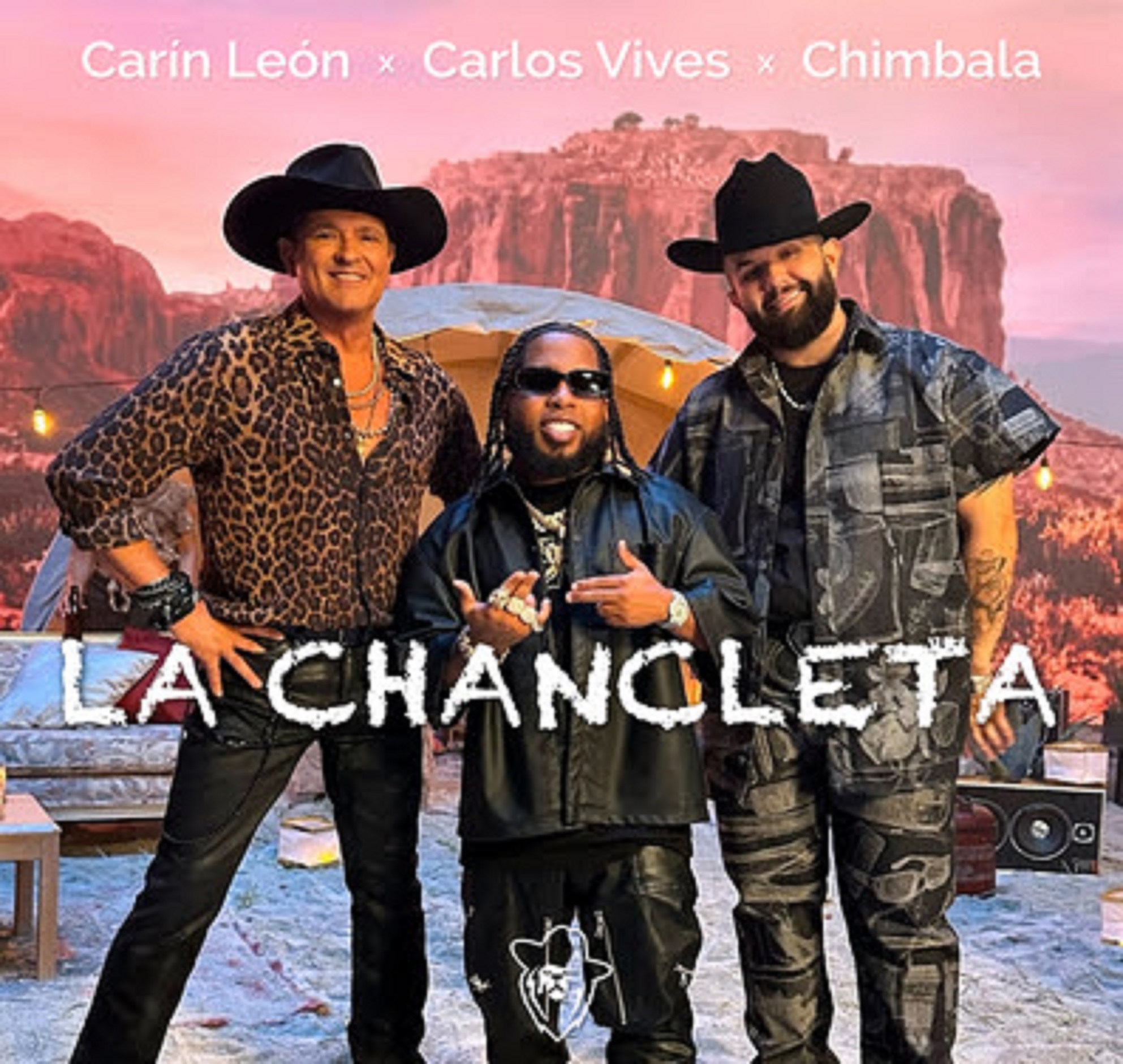 Carín León teams up with Carlos Vives + Chimbala for "La Chancleta," headline tour kicks off 8/29, including landmark MSG show