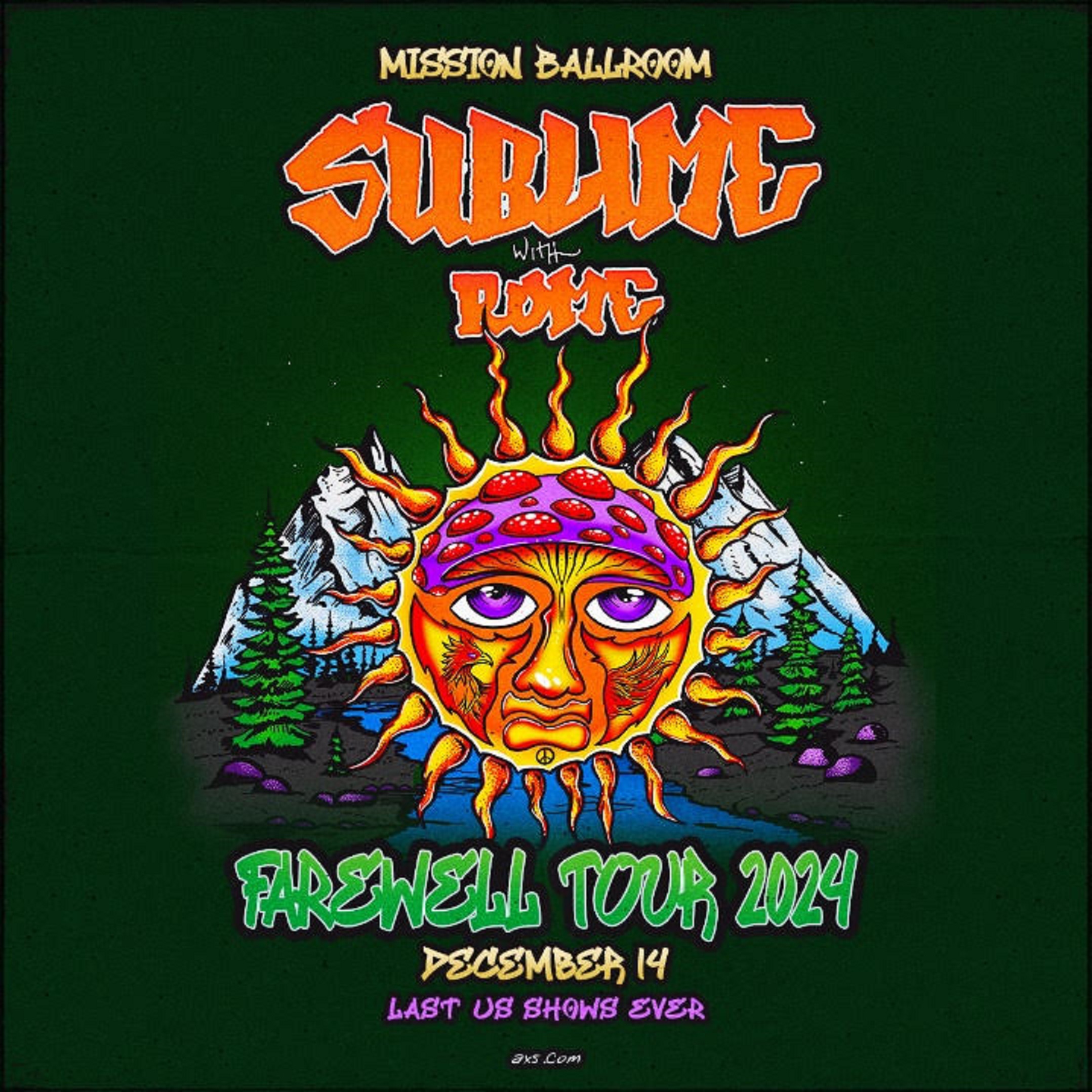 AEG Presents Sublime with Rome's Final Shows at Mission Ballroom - Two Special Nights Featuring Unique Setlists