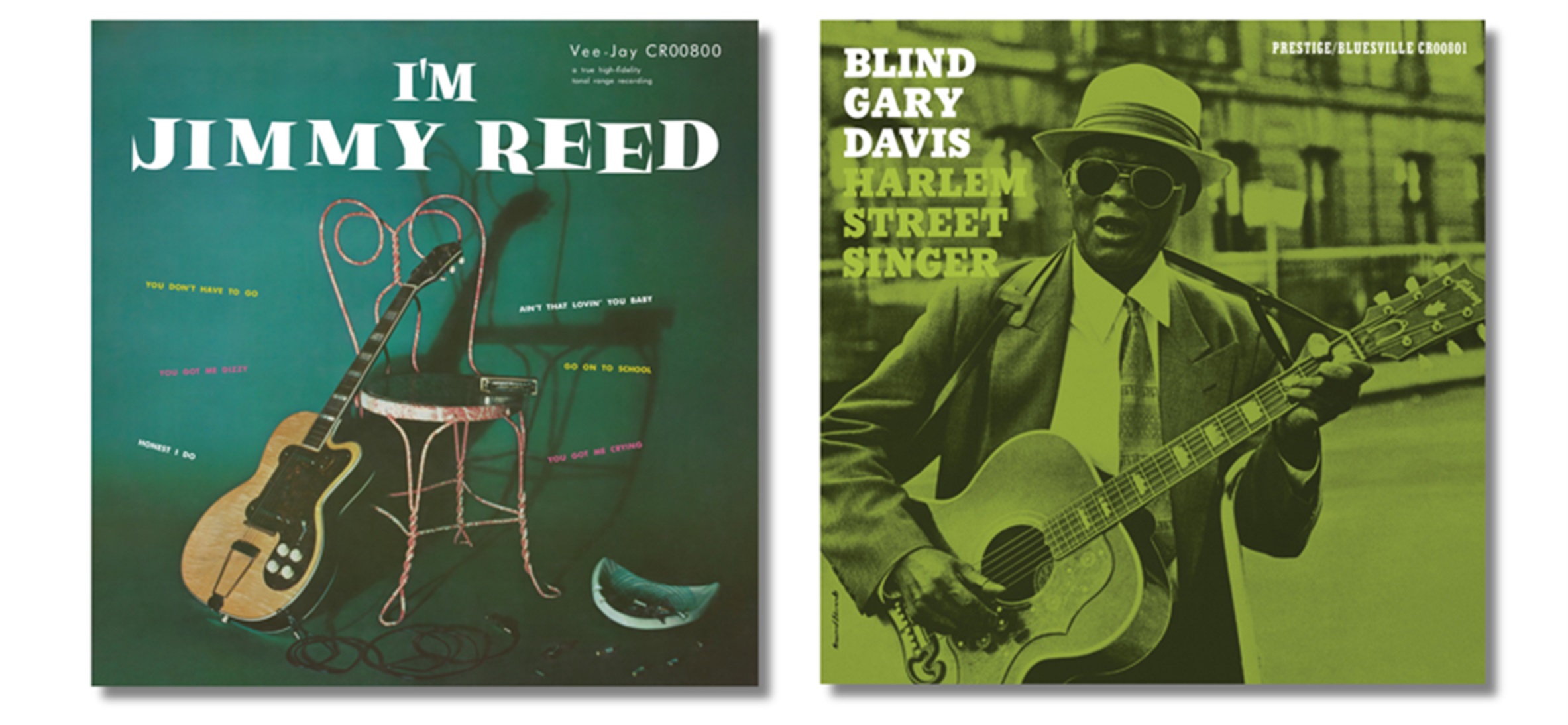 Craft Recordings and Bluesville Records announce reissues for Jimmy Reed and Reverend Gary Davis