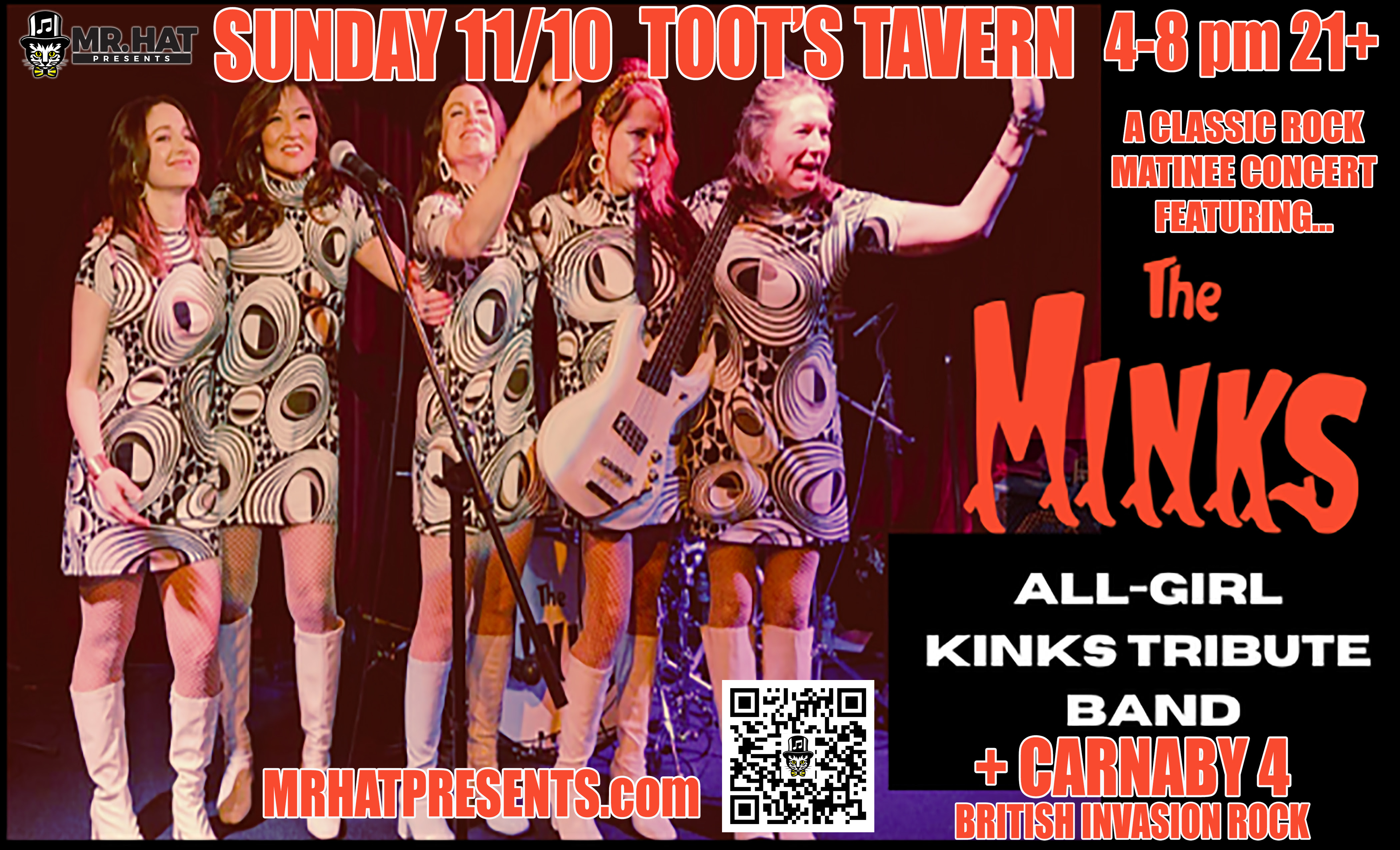 Mr. Hat Presents The Minks All-Girl Tribute to The Kinks with Carnaby 4