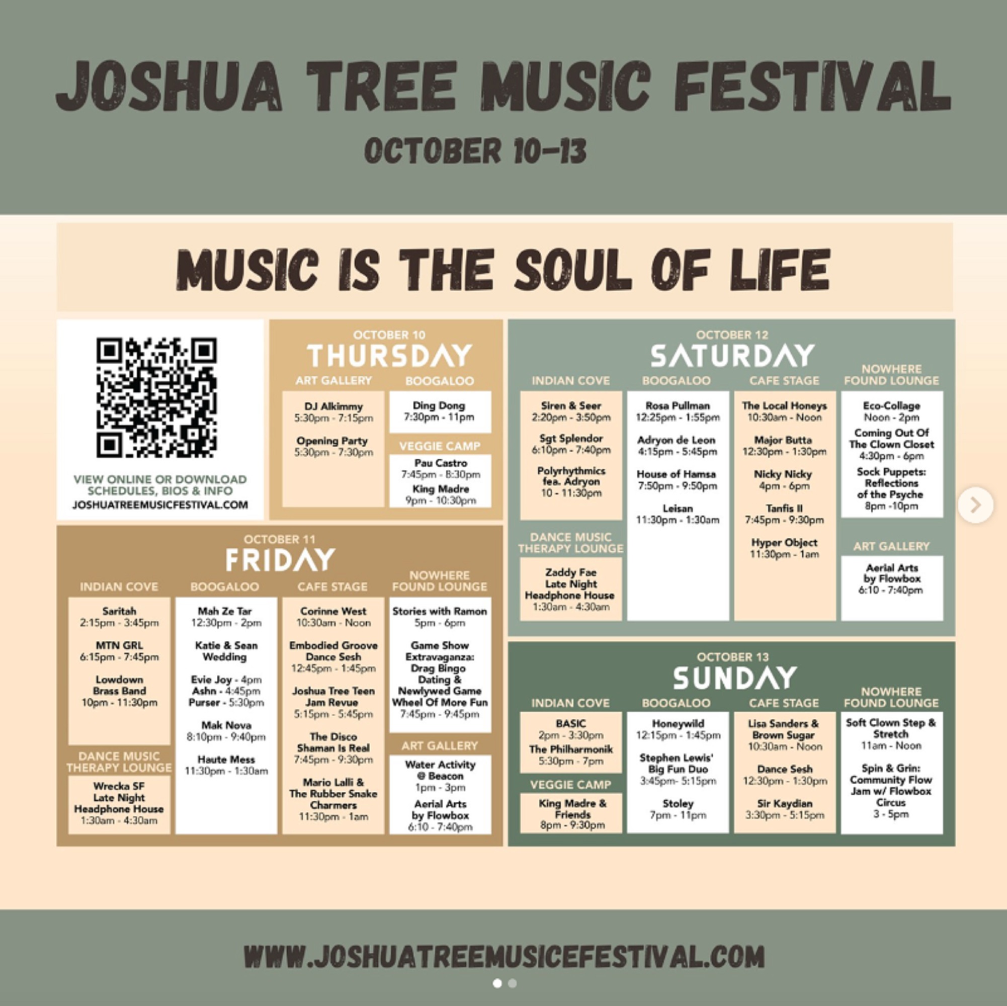 Joshua Tree Music Festival reveals set times and experiential programming ahead of 2024 edition