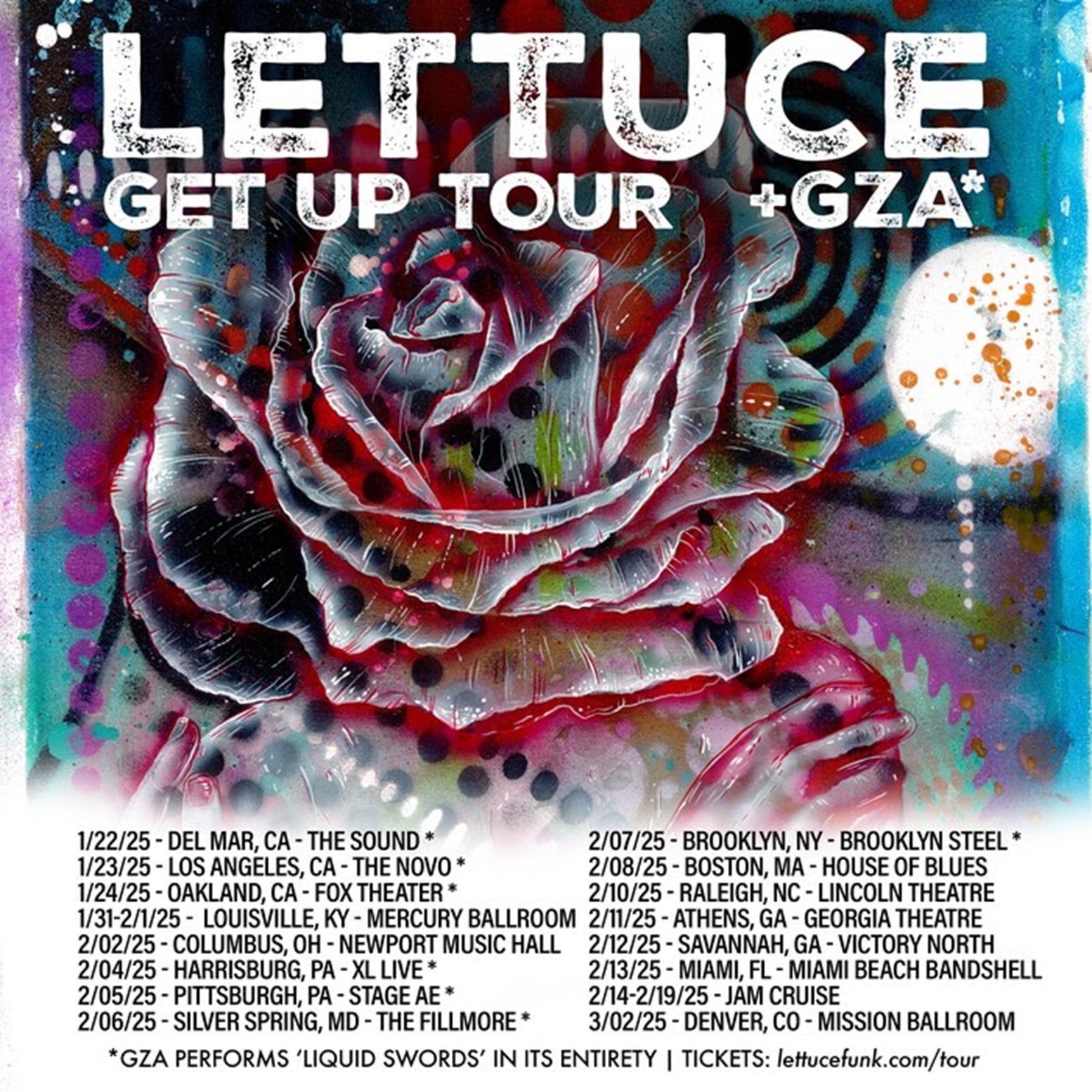 Lettuce and GZA (of Wu-Tang Clan) Announce Co-Headlining Tour in Early 2025