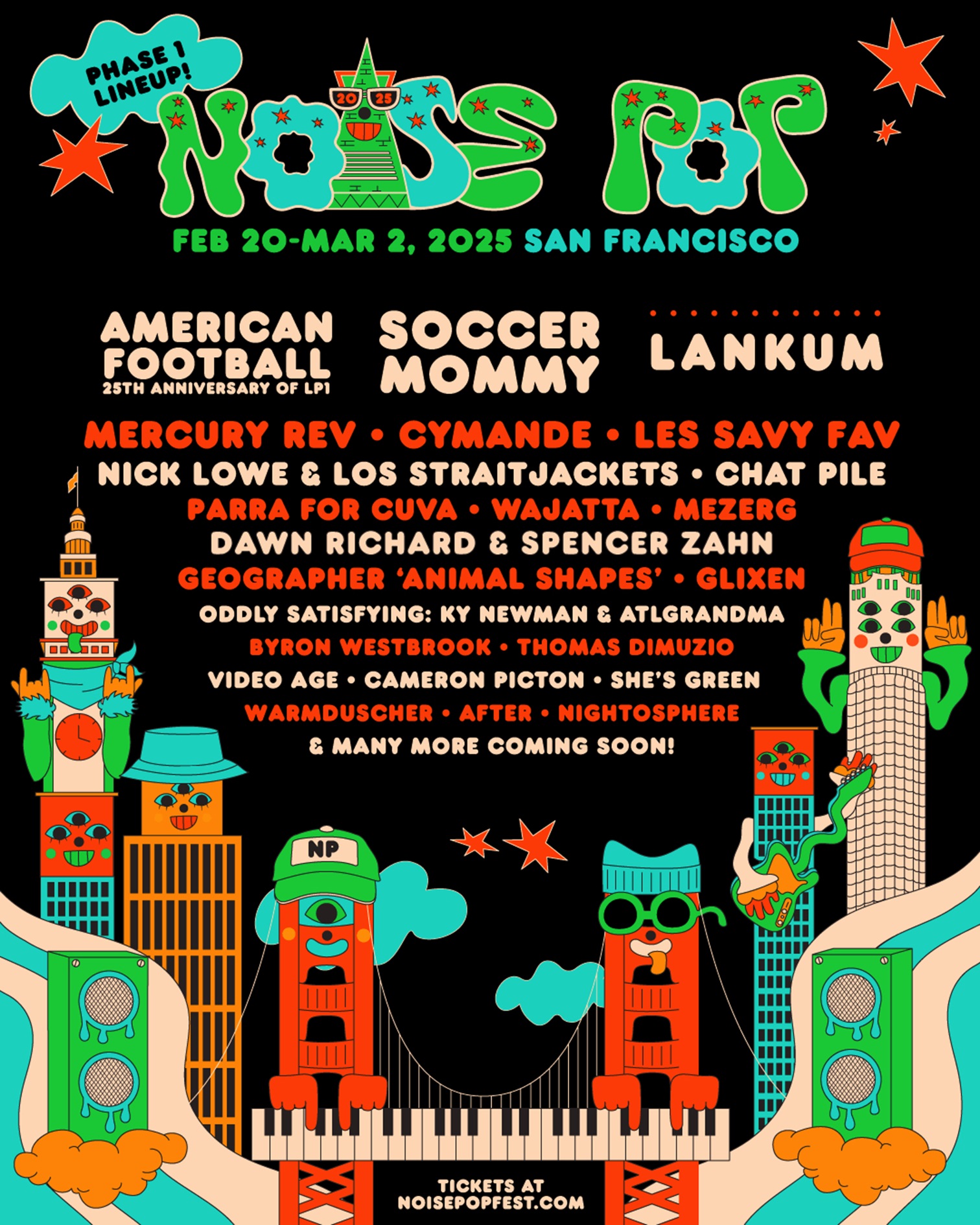 NOISE POP FESTIVAL ANNOUNCES 2025 MUSIC LINEUP