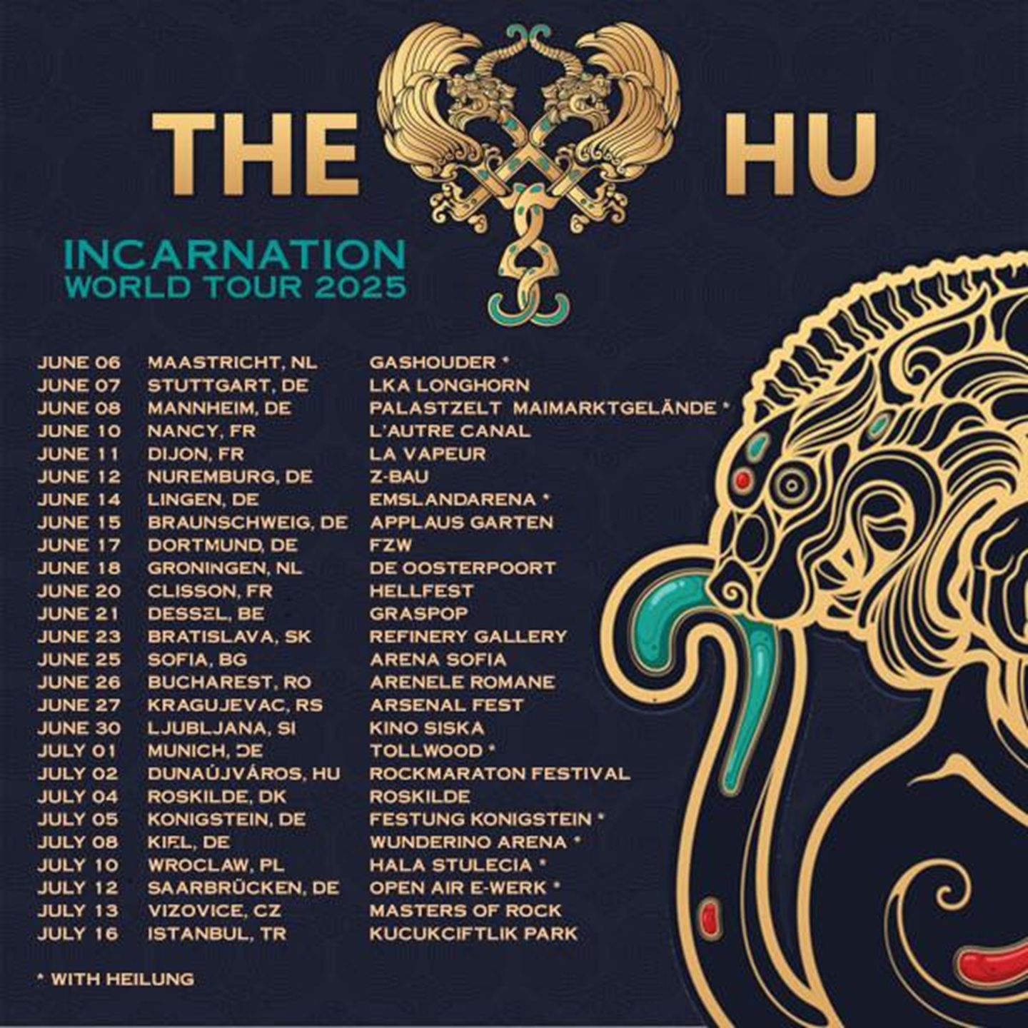 THE HU Announce 2025 “Incarnation” European Tour Dates