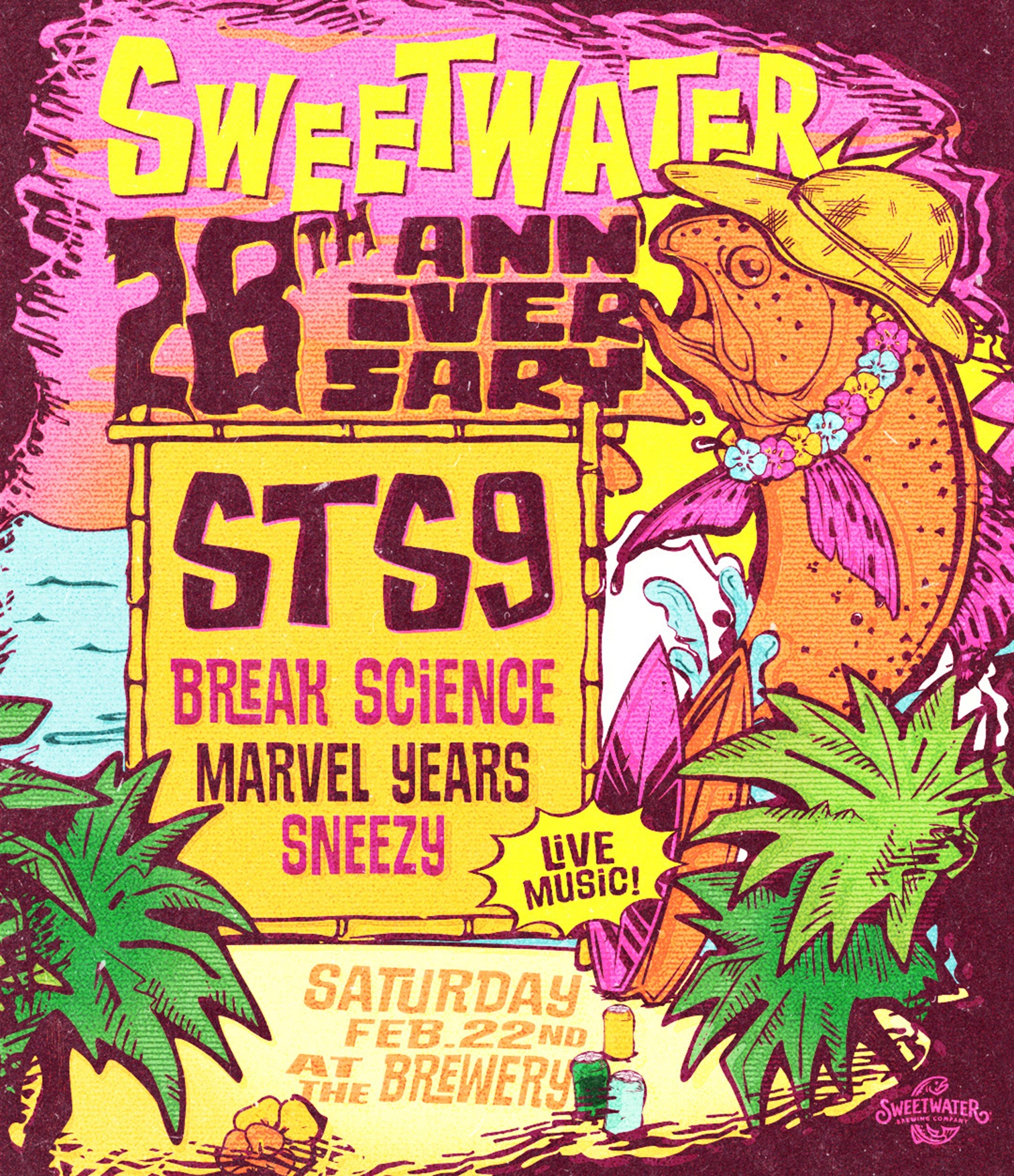 SweetWater Brewing’s Annual Anniversary Party Returns with STS9 and More!