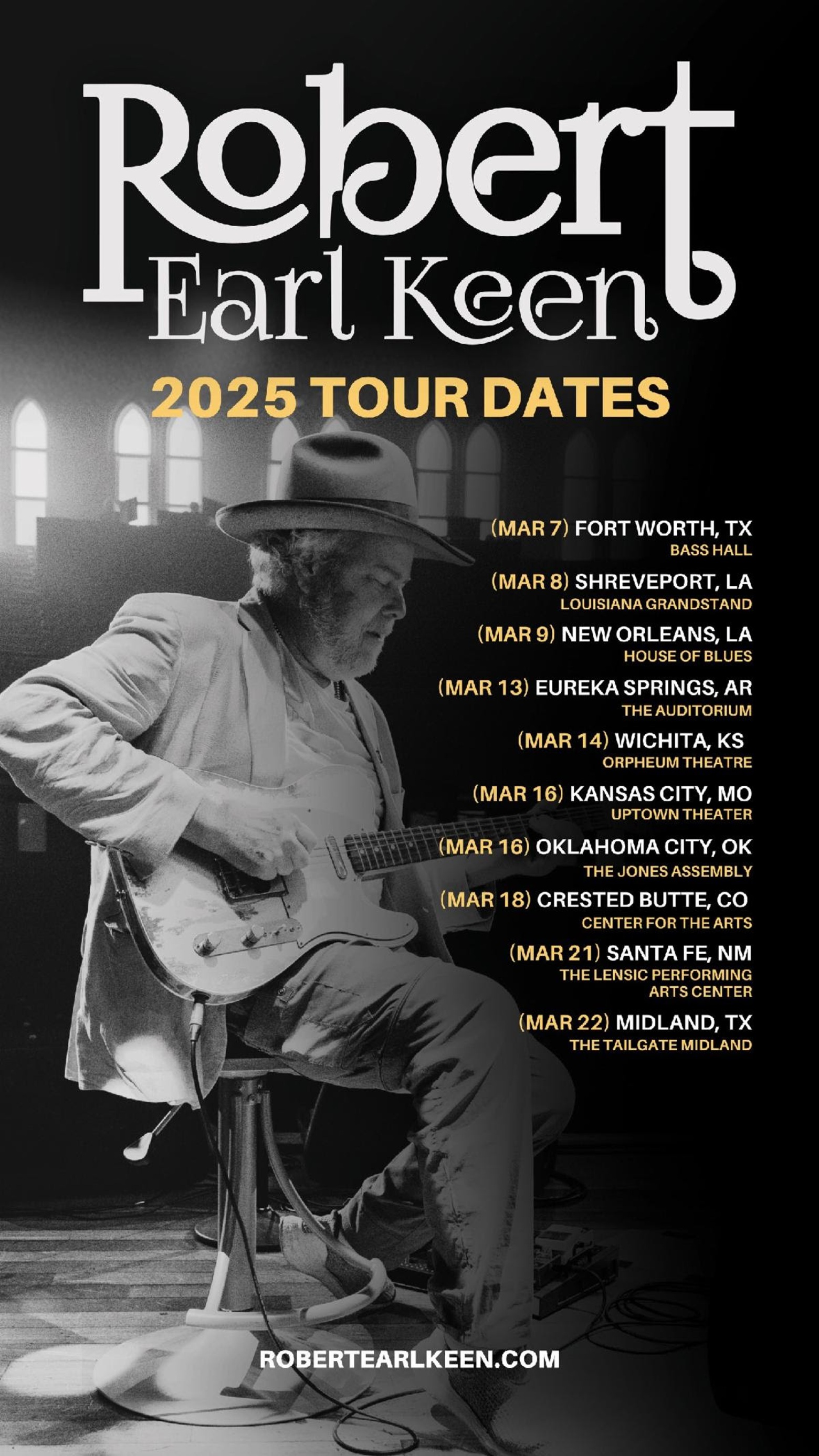 Robert Earl Keen Announces March Tour Dates In Texas, Louisiana, Colorado, And More