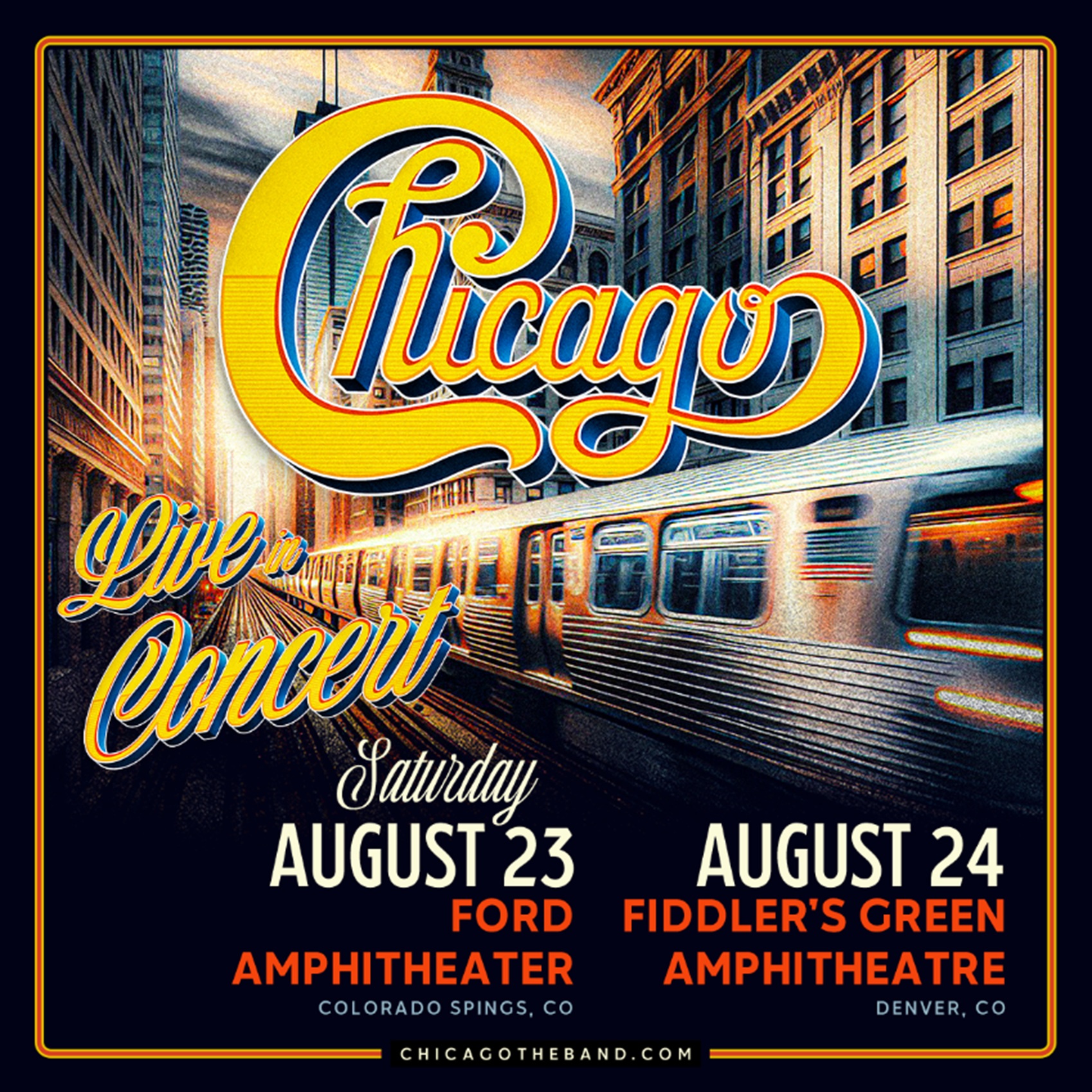 CHICAGO ANNOUNCES COLORADO SUMMER SHOWS IN AUGUST 2025