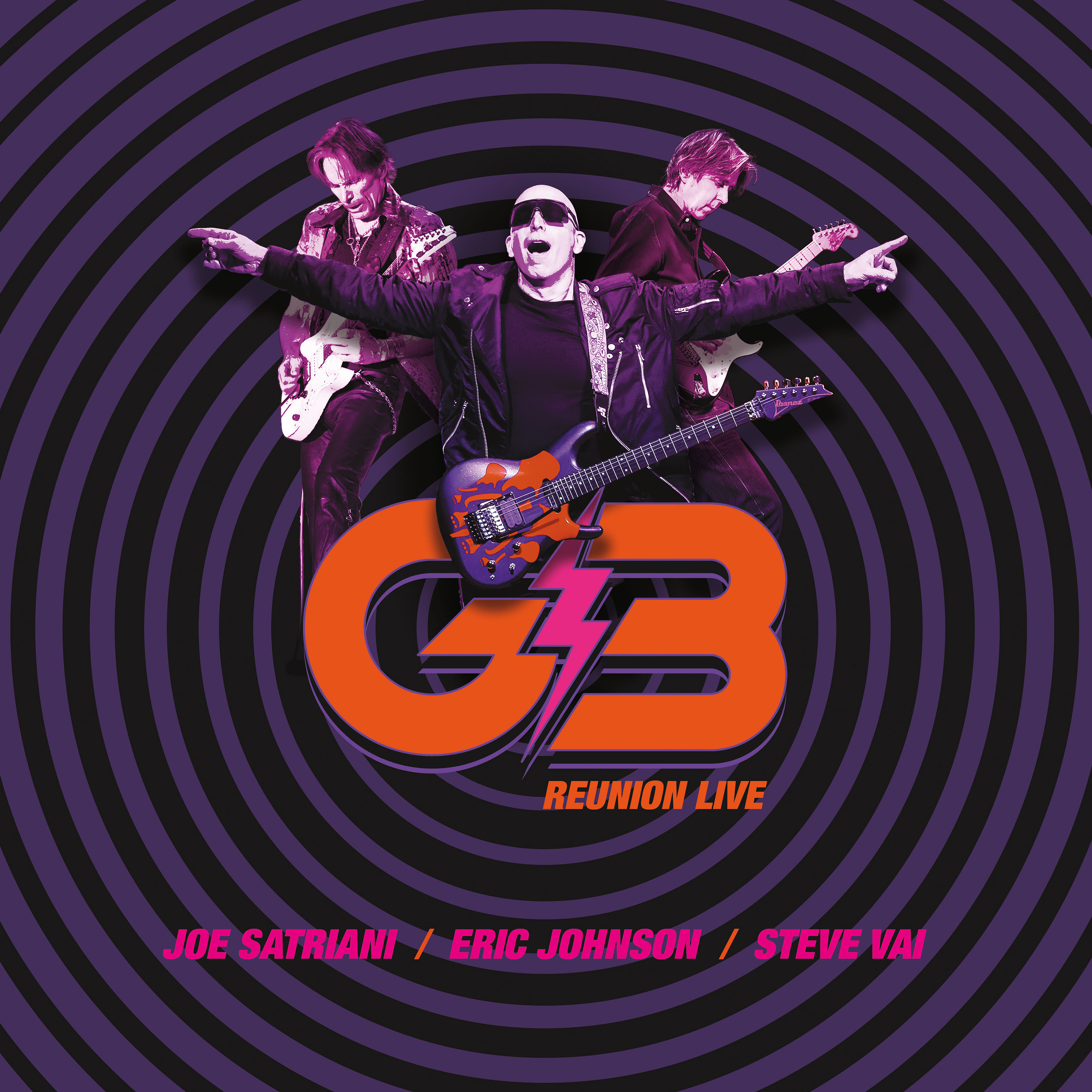 JOE SATRIANI, STEVE VAI & ERIC JOHNSON ~ G3 Reunion Live Album Out NOW!