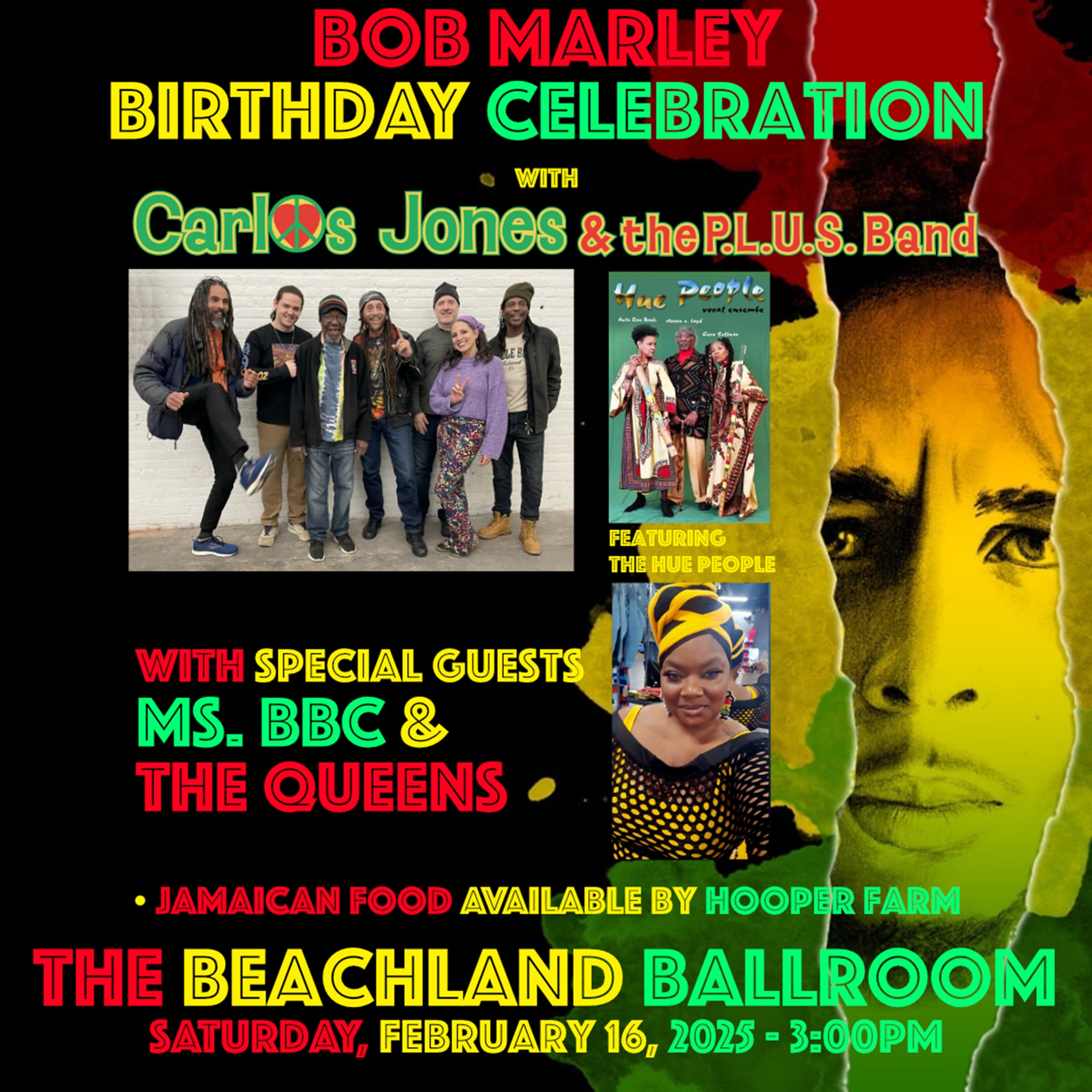 BOB MARLEY BIRTHDAY CELEBRATION AT THE BEACHLAND BALLROOM