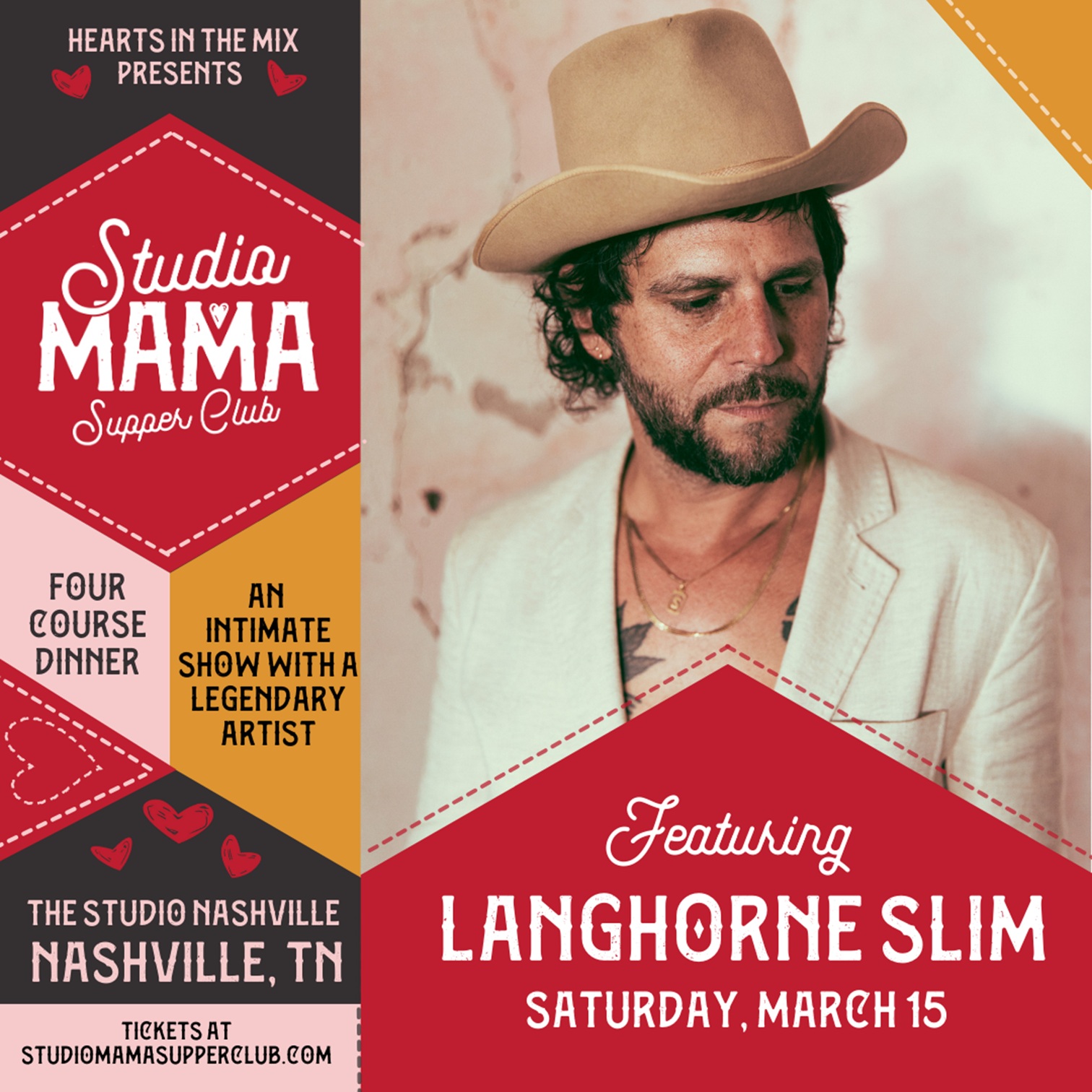 Studio Mama Supper Club Presents an Unforgettable Evening with Langhorne Slim