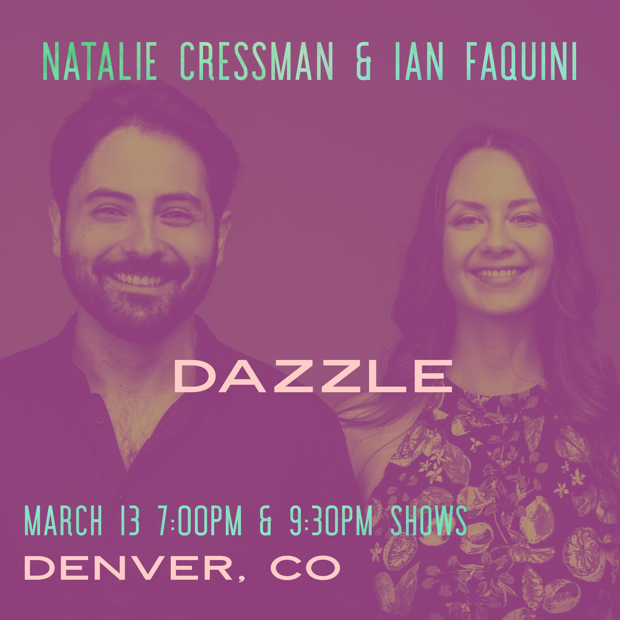 NATALIE CRESSMAN & IAN FAQUINI TO BRING EXPANSIVE BRAZILIAN FOLK-JAZZ TO DENVER FOR AN INTIMATE EVENING AT DAZZLE