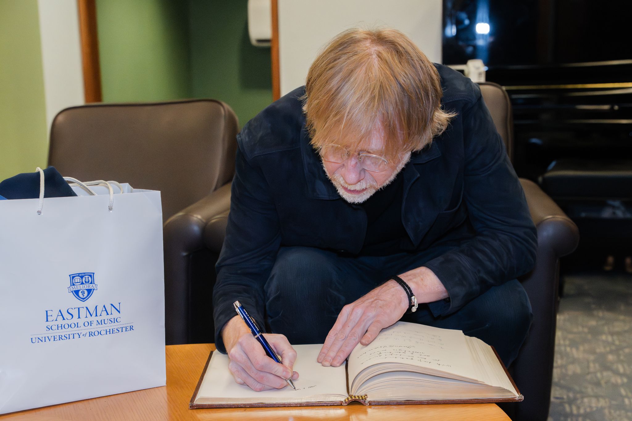 Trey Anastasio Adds Signature to Legendary Eastman Guestbook