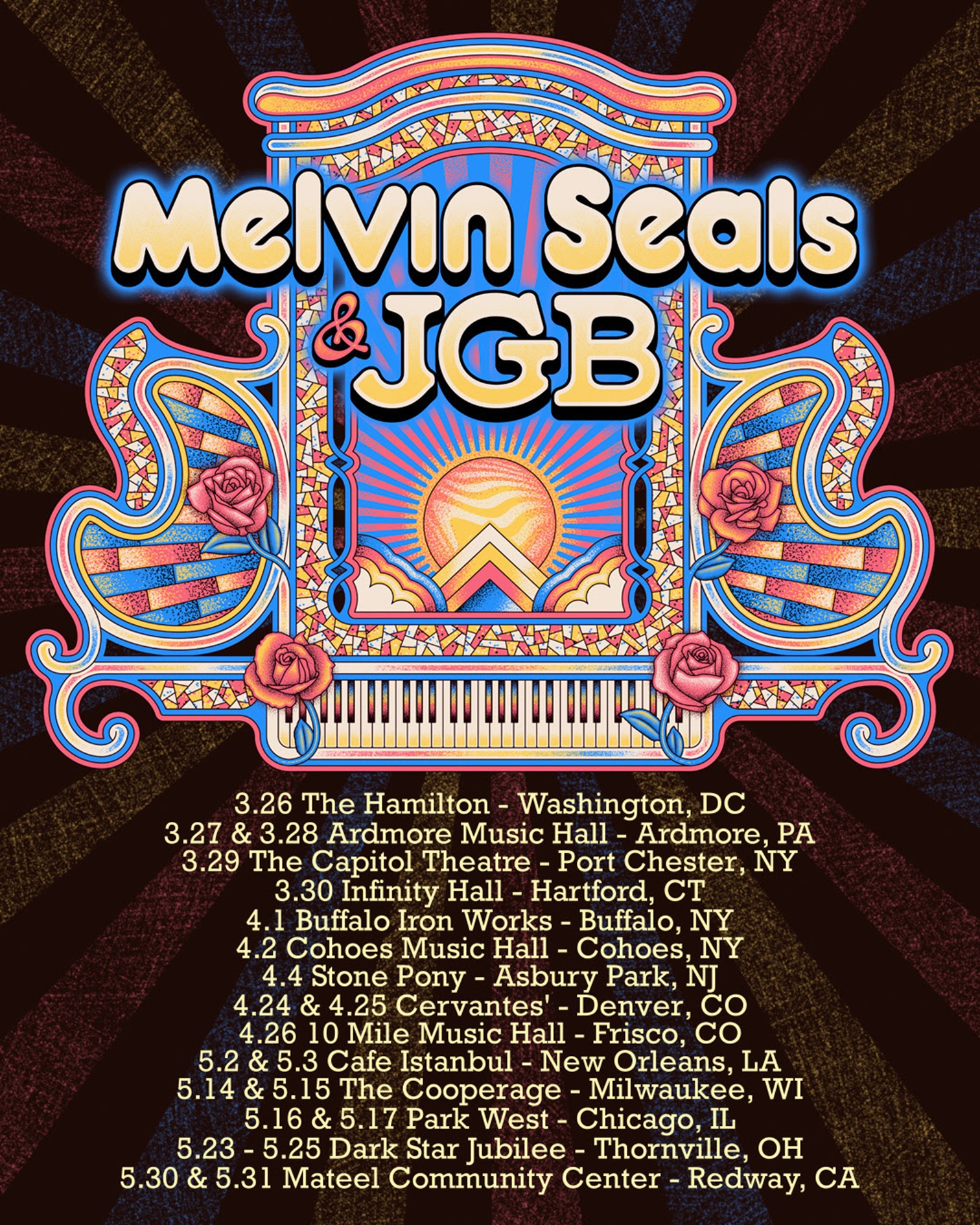 MELVIN SEALS & JGB SPRING TOUR KICKOFF IN WASHINGTON, DC