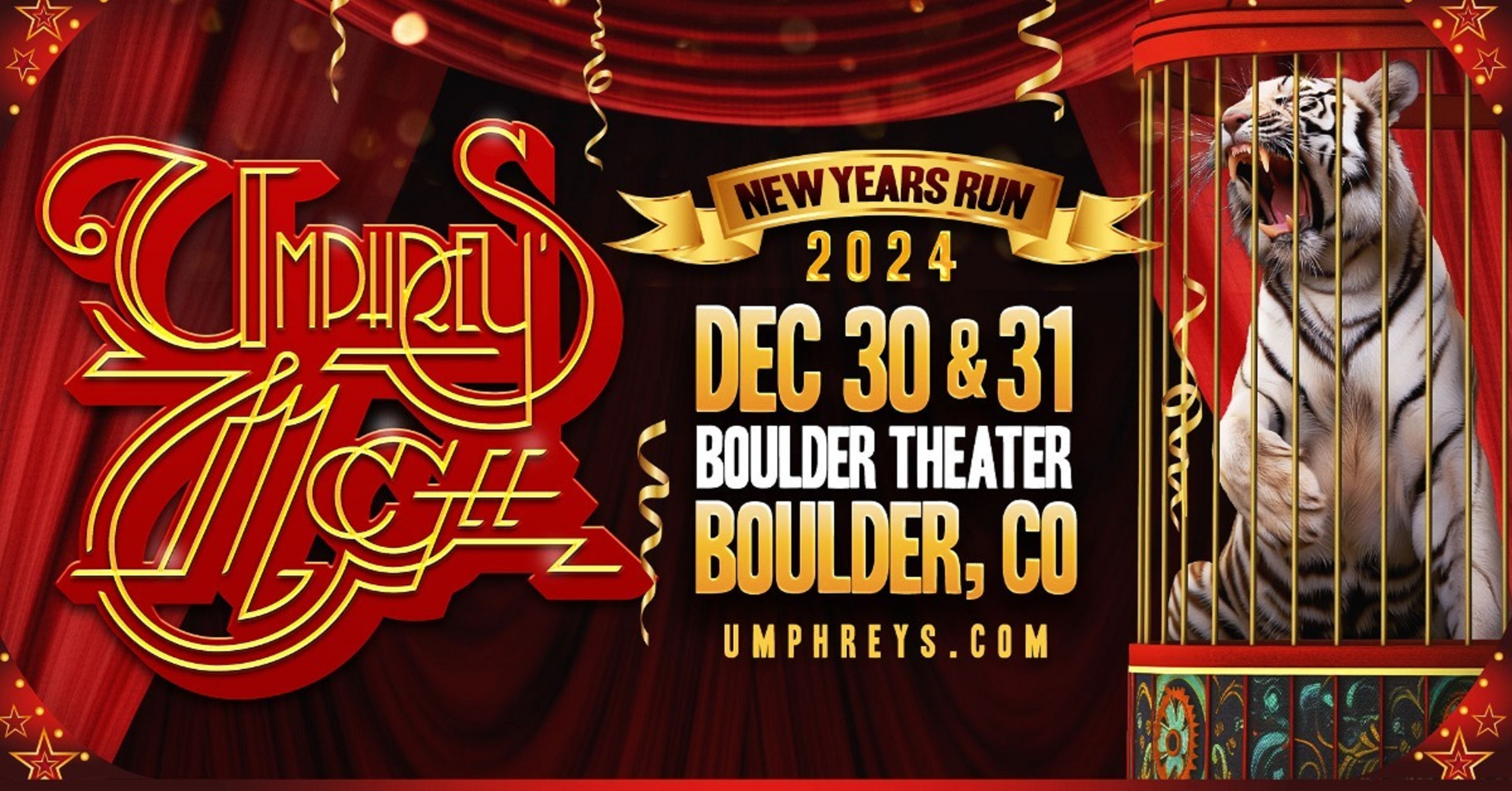 UMPHREY'S MCGEE ANNOUNCES NEW YEARS RUN AT BOULDER THEATER