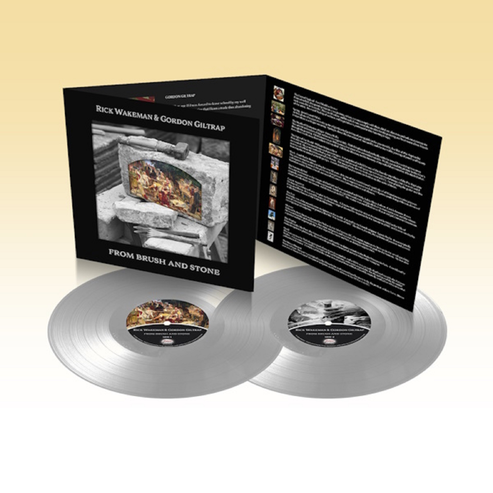 Rick Wakeman & Gordon Giltrap “From Brush & Stone” Limited Edition 180GM Clear Vinyl Available For Pre-order