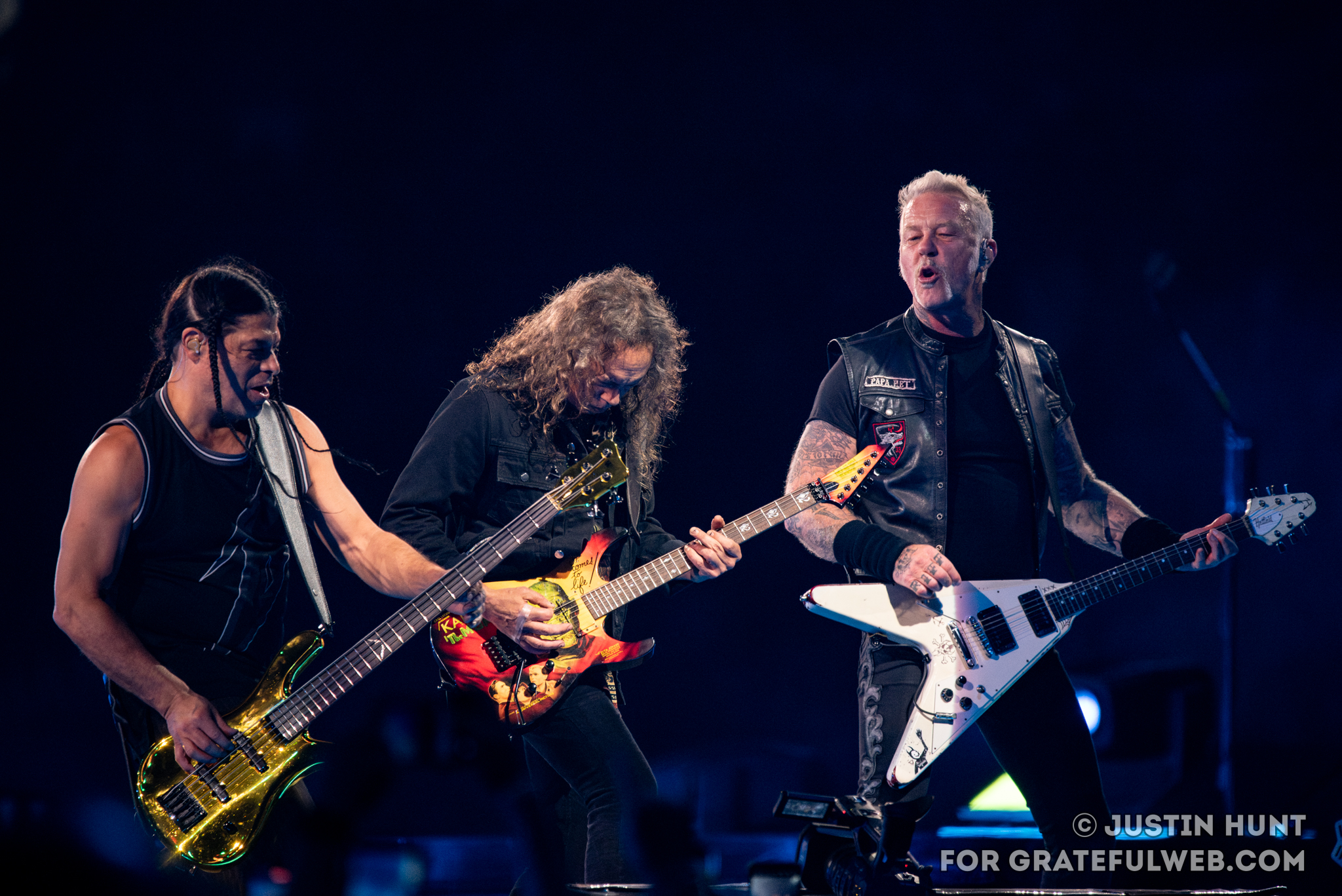 Robert Trujillo, Kirk Hammett, & James Hetfield