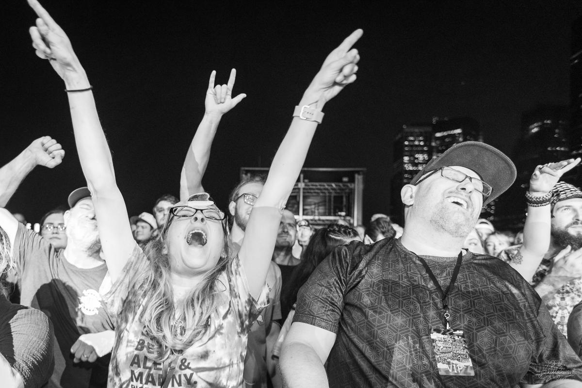 Fans loved the festival like environment | Rooftop at Pier 17