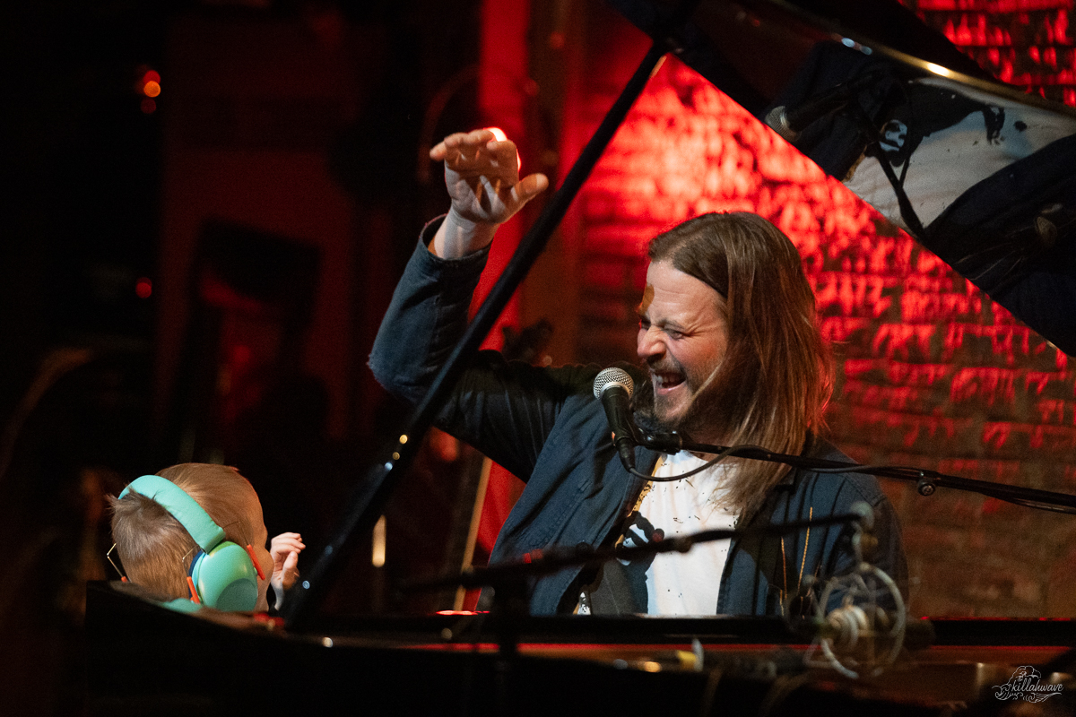 Marco Benevento and a fan who wondered on stage | Levon Helm Studios