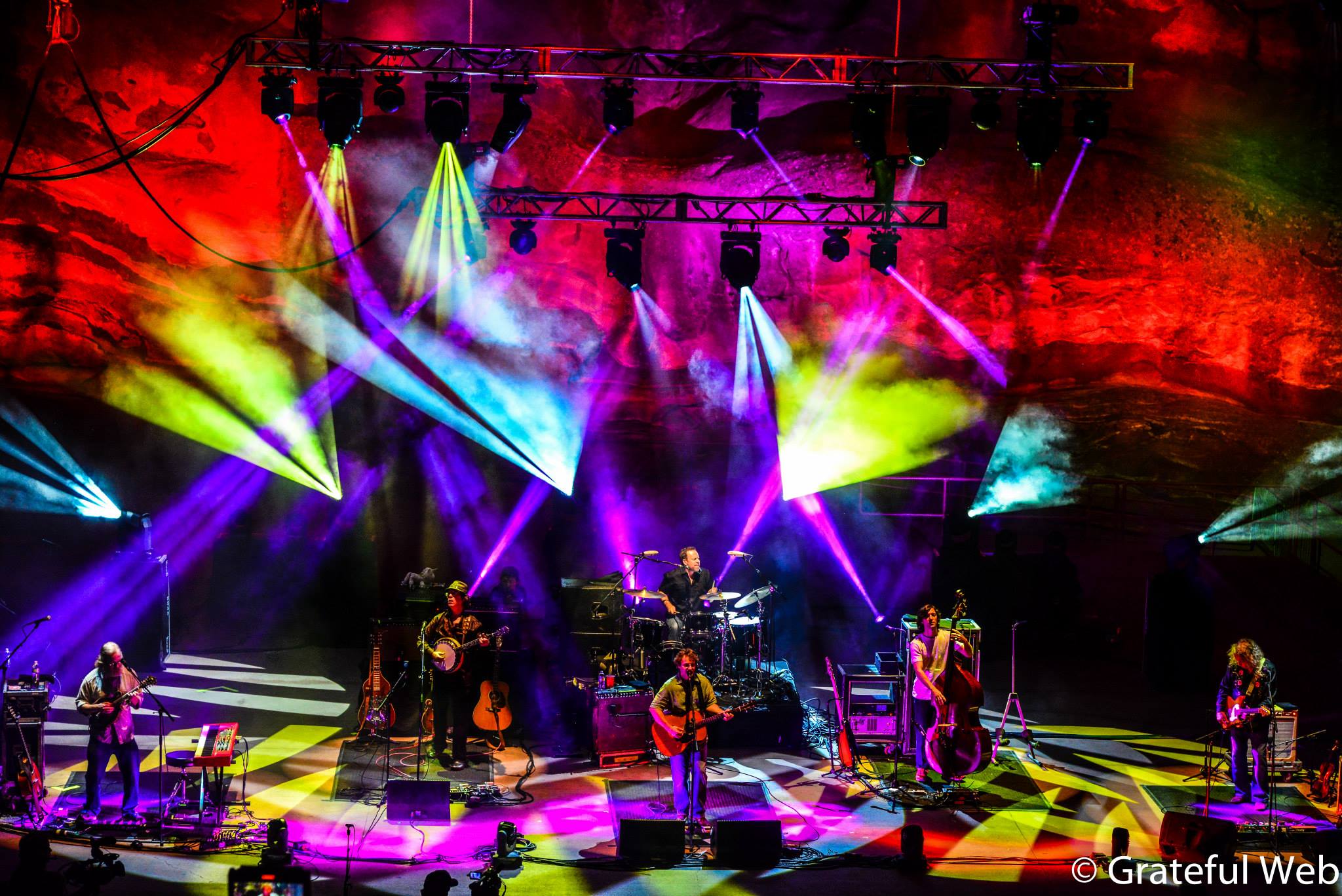 Railroad Earth | Red Rocks | August 2nd, 2014 - photo by moran