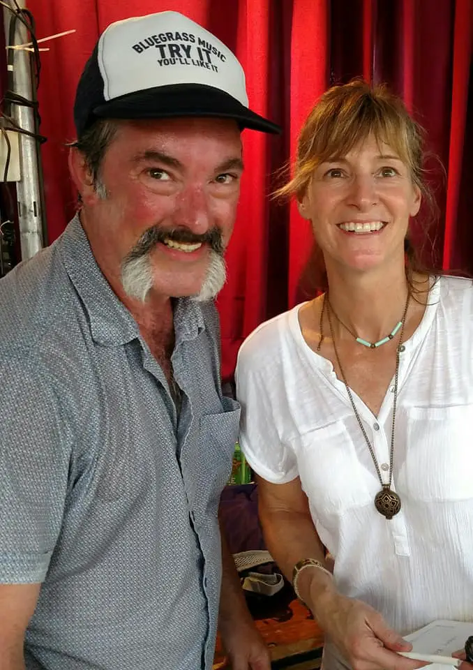 Larry & Jenny Keel backstage in the Catskill tent