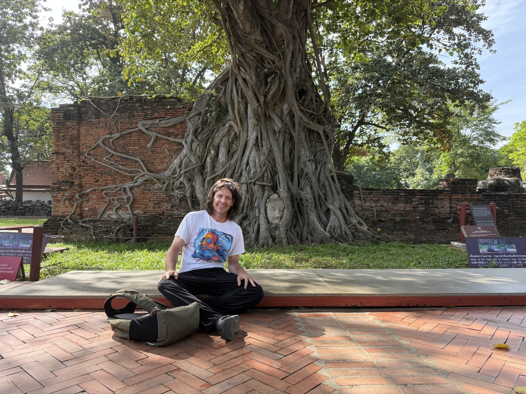 Buddha Head In The Roots Of A Bodhi Tree