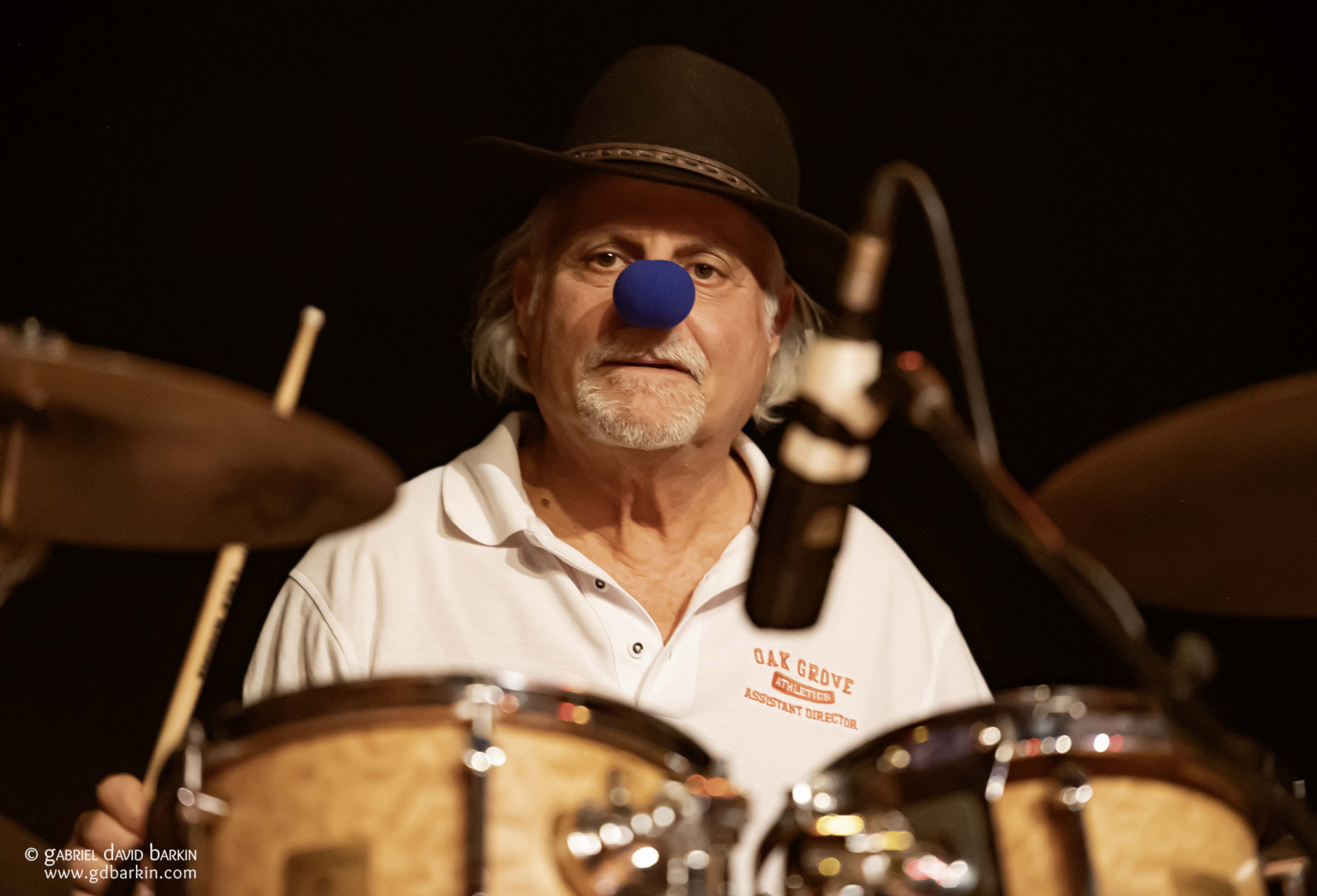 Greg Anton with a Wavy Gravy clown nose | Photos by Gabriel David Barkin