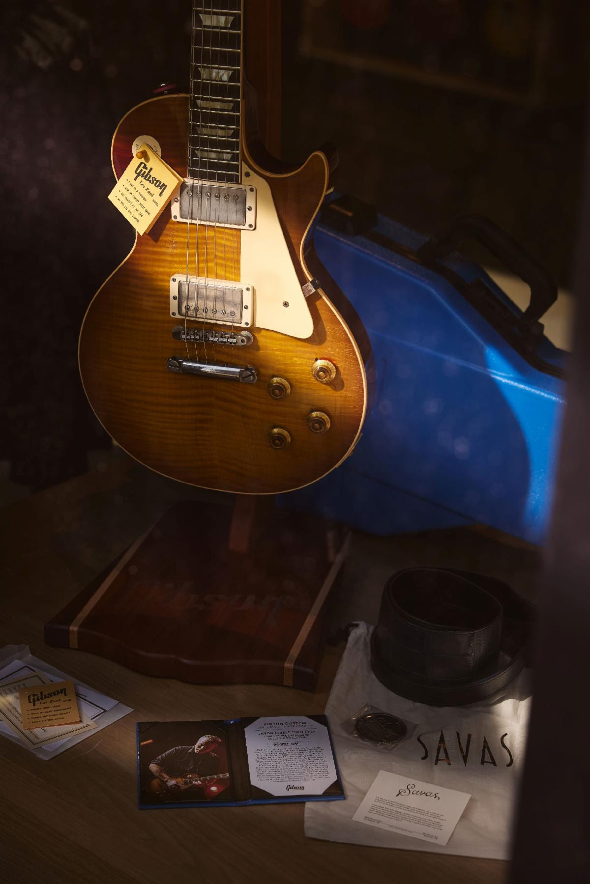 Above: the Jason Isbell “Red Eye” 1959 Les Paul Standard Collector’s Edition from Gibson Custom.