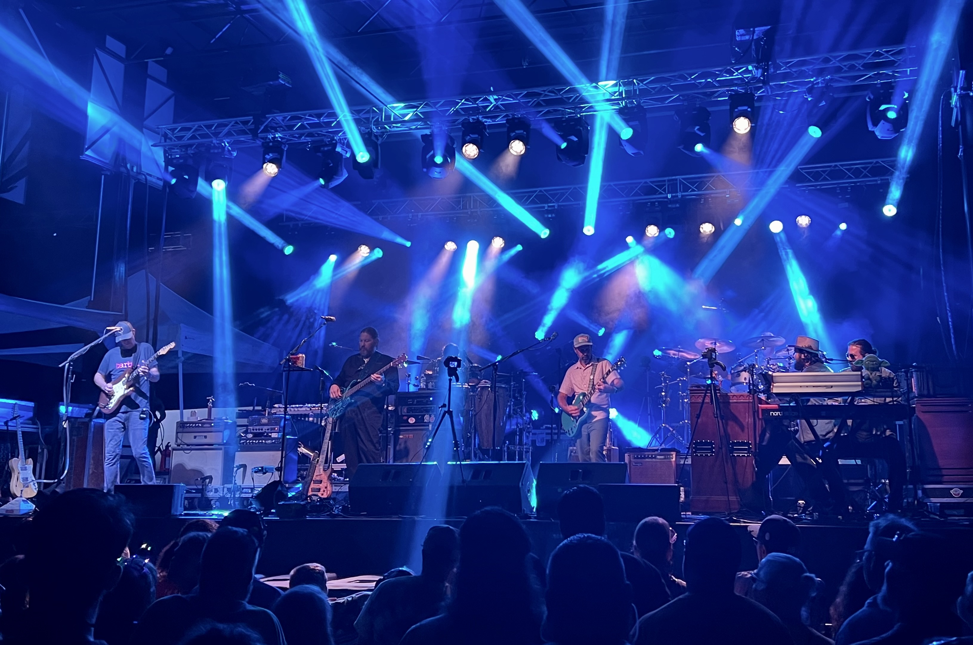 Richard James sits in with moe. at ADK ‘23 - photo by Marinda Snow