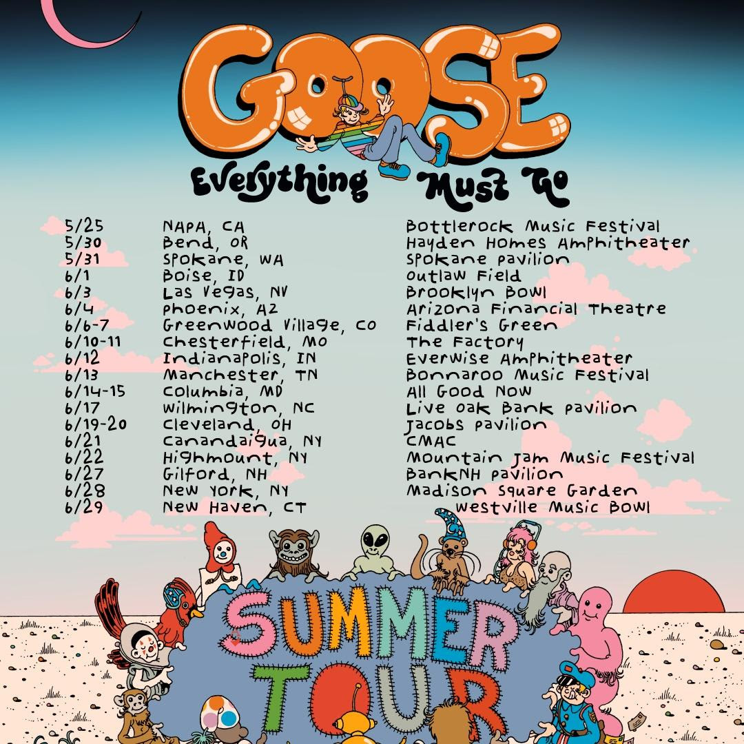 Goose on tour this spring and summer