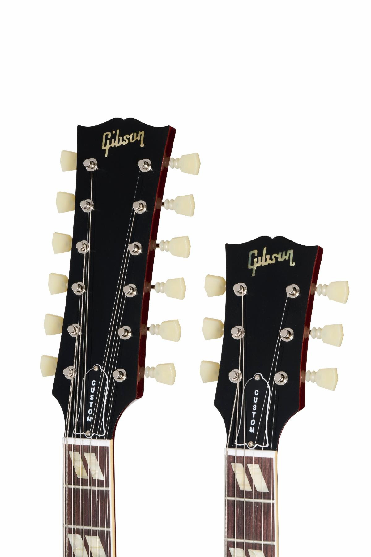 Gibson Custom Jimmy Page EDS-1275 Doubleneck VOS front headstocks